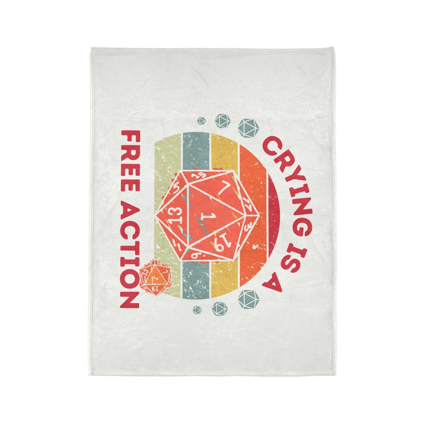 Dnd Baby Blanket Or Soft Throw Bedspread, Great Gift for New Parents and Dungeons Dragons Fans Alike. Various Sizes Available