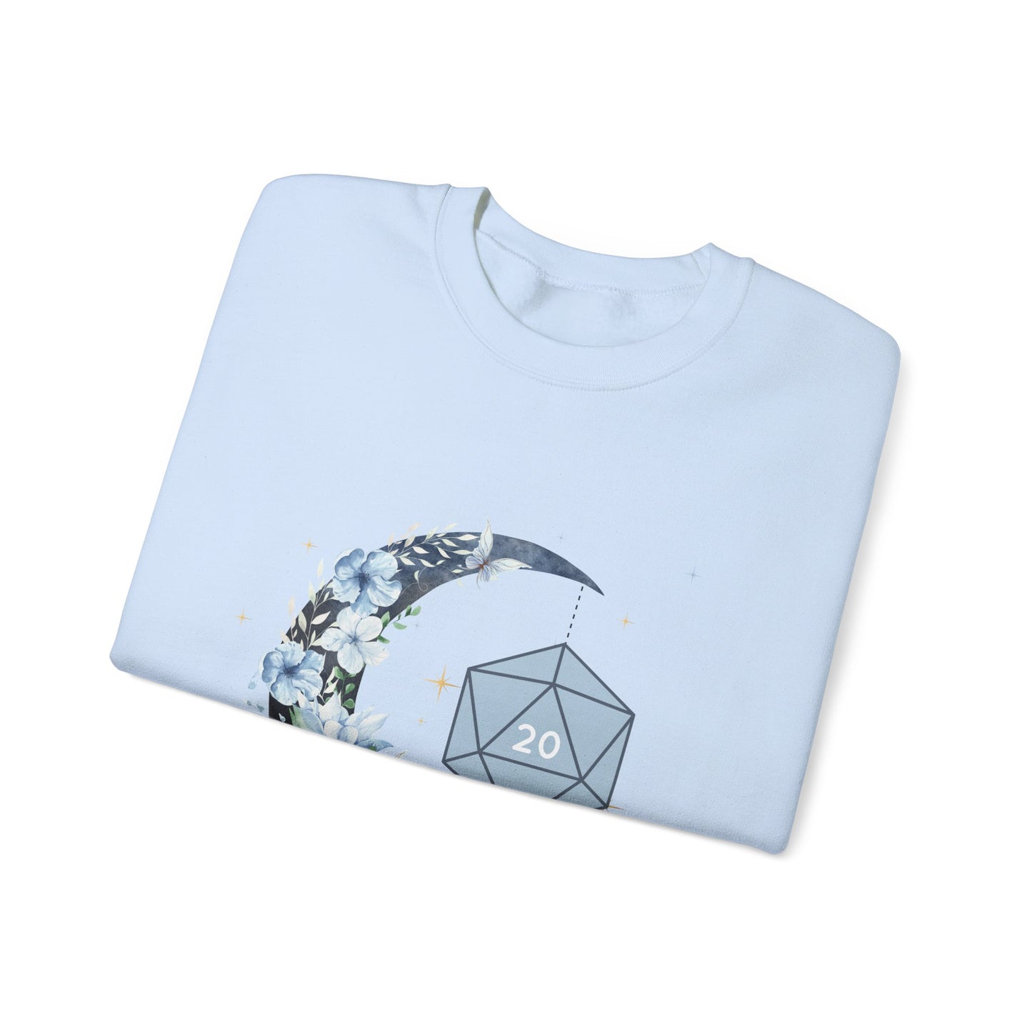 Dnd Shirt Time for Long Rest with Moon and D20 Detail, Perfect Gift Idea for Dungeons, Dragons, Bg3, Game Masters