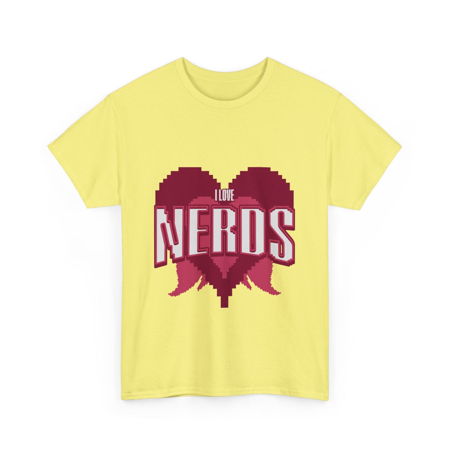 I Love Nerds Pixel Art T Shirt