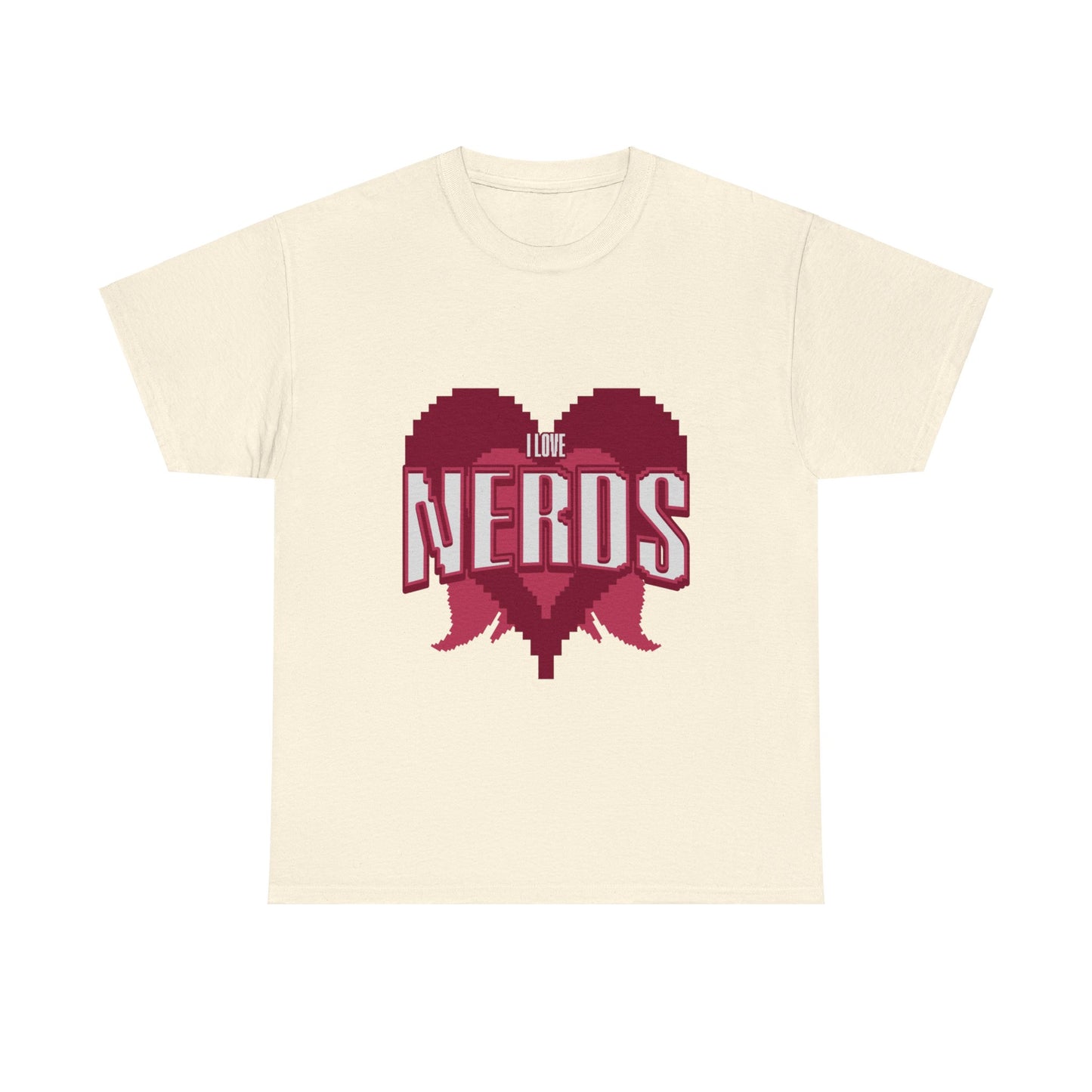 I Love Nerds Pixel Art T Shirt