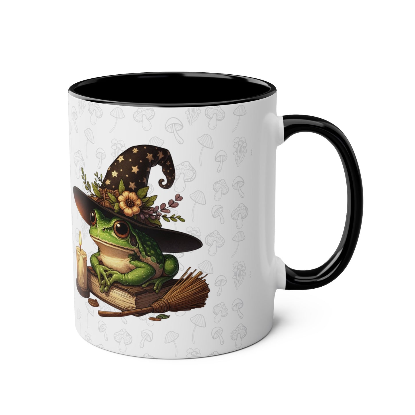 Frog Mug In a Cottagecore Style