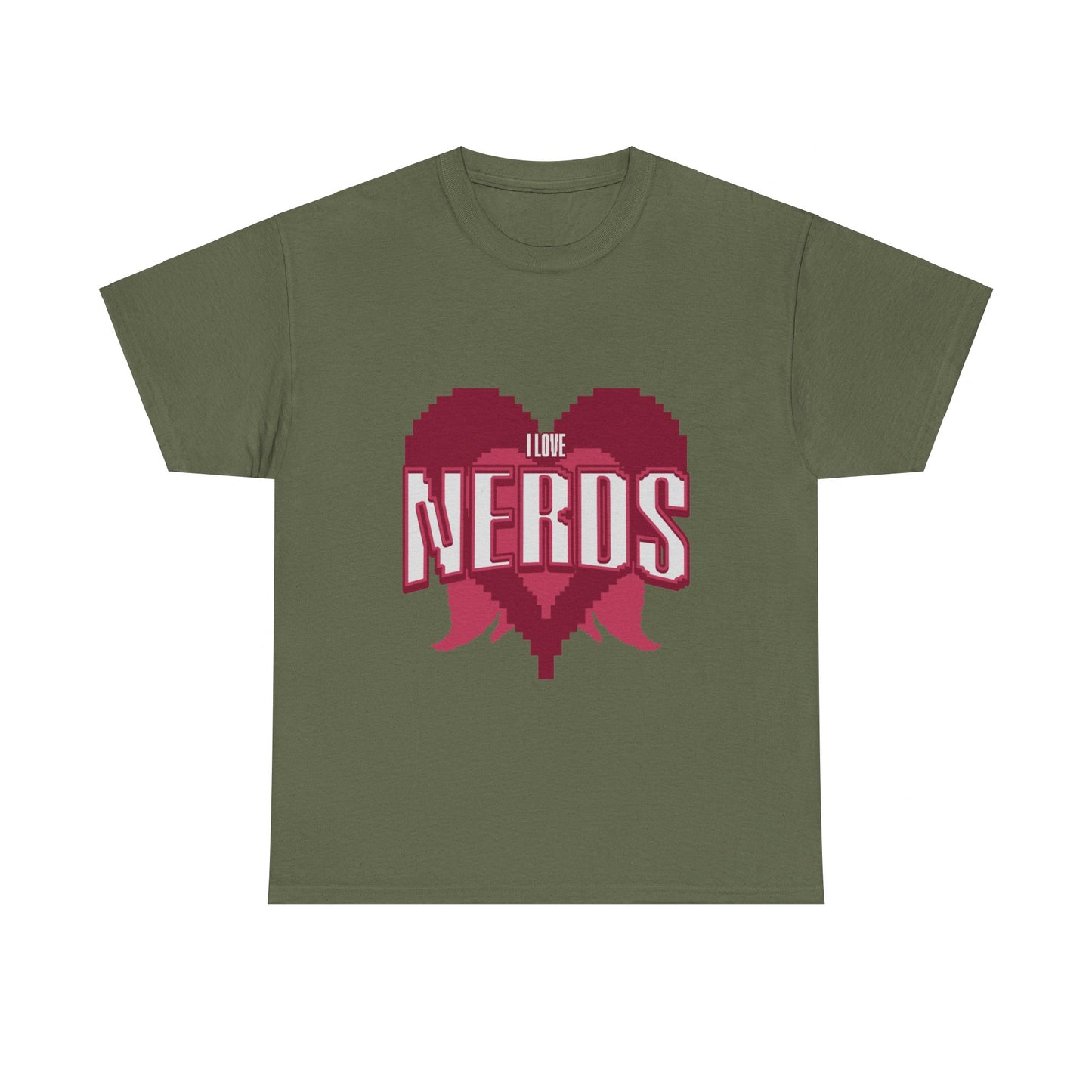 I Love Nerds Pixel Art T Shirt
