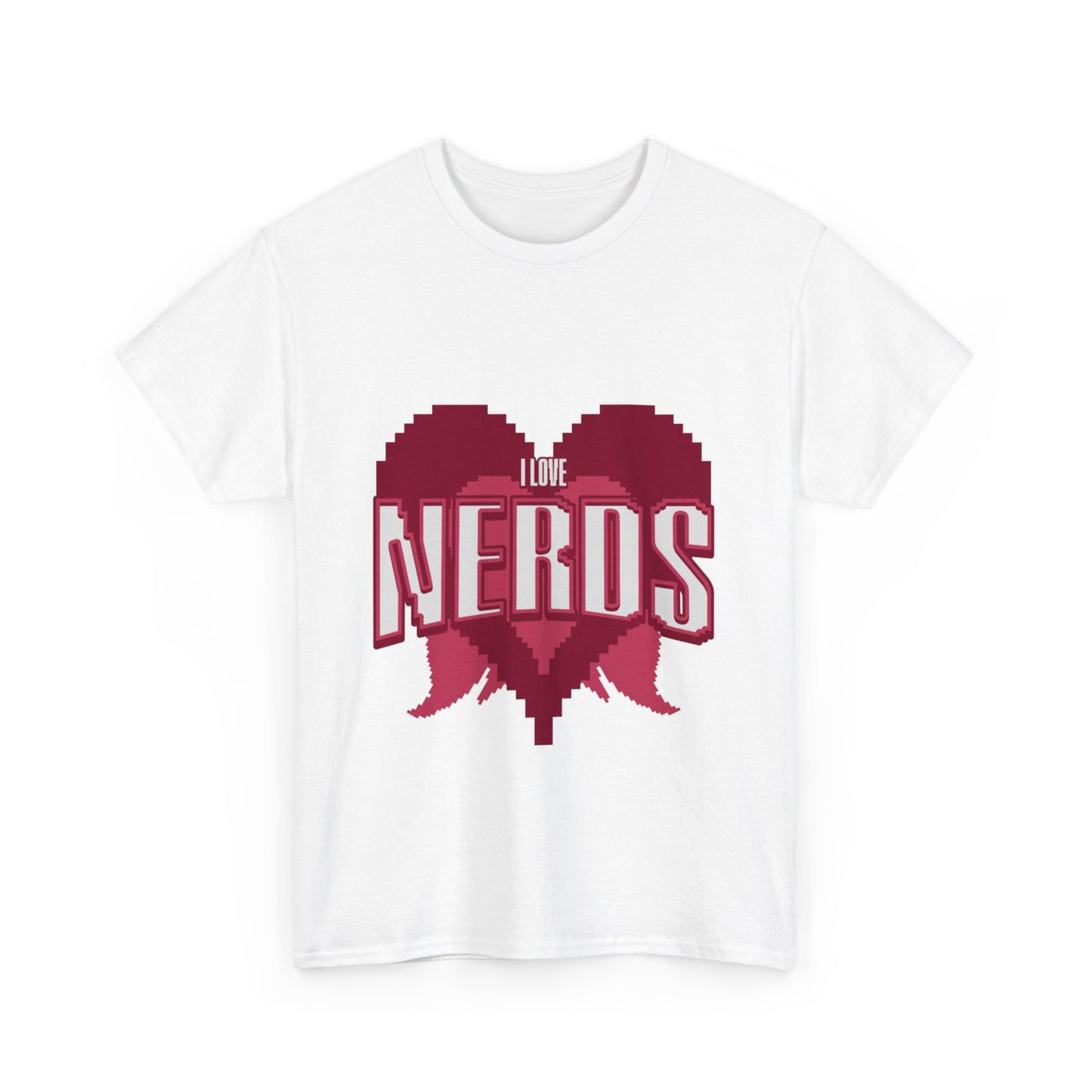 I Love Nerds Pixel Art T Shirt