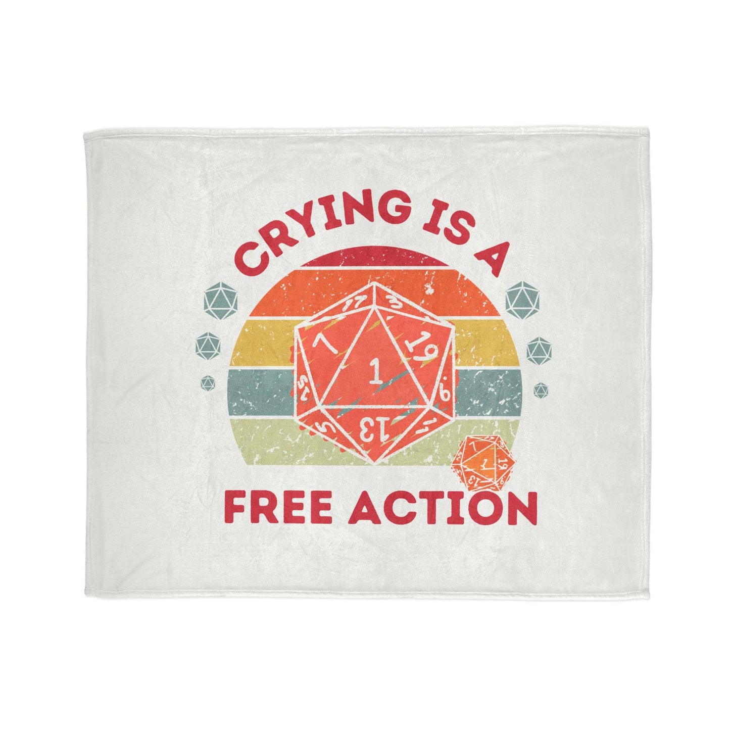 Dnd Baby Blanket Or Soft Throw Bedspread, Great Gift for New Parents and Dungeons Dragons Fans Alike. Various Sizes Available