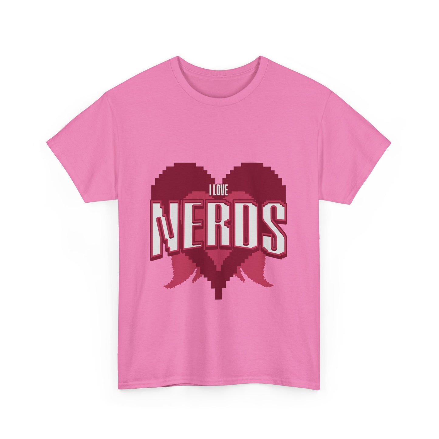 I Love Nerds Pixel Art T Shirt