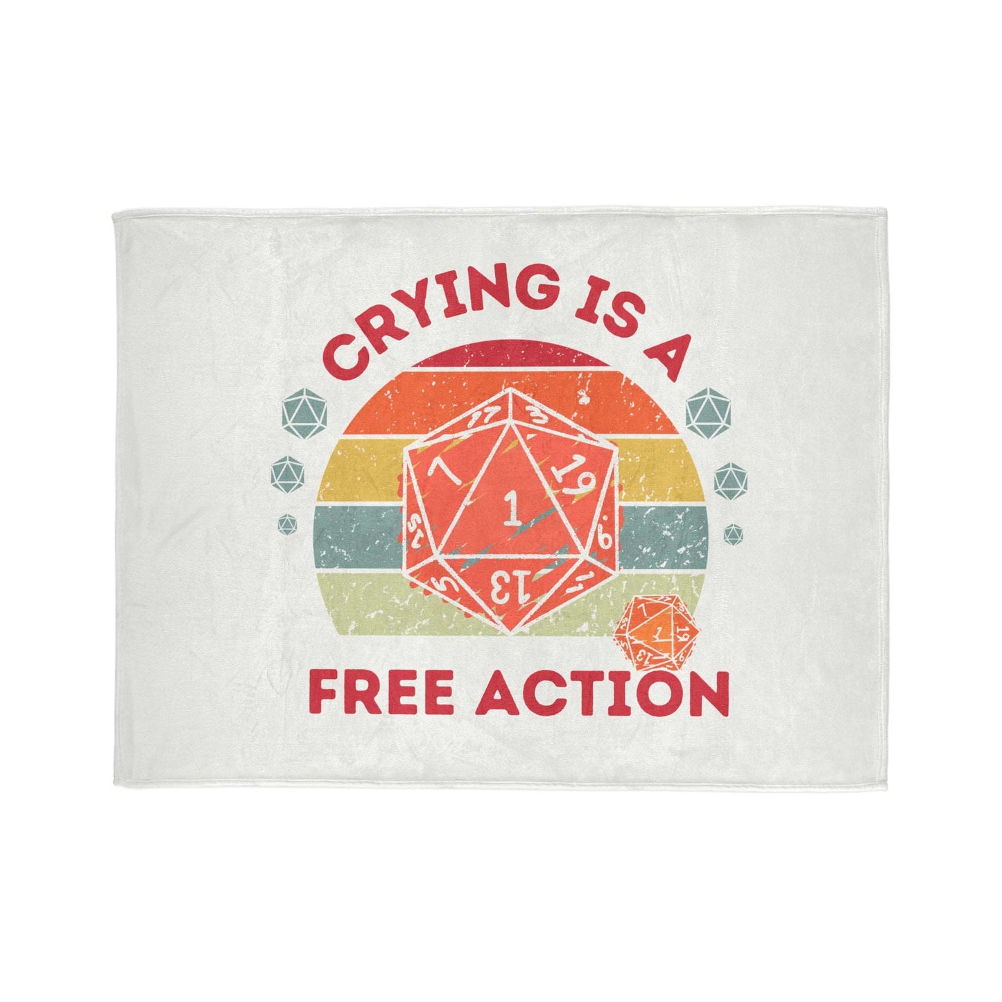 Dnd Baby Blanket Or Soft Throw Bedspread, Great Gift for New Parents and Dungeons Dragons Fans Alike. Various Sizes Available