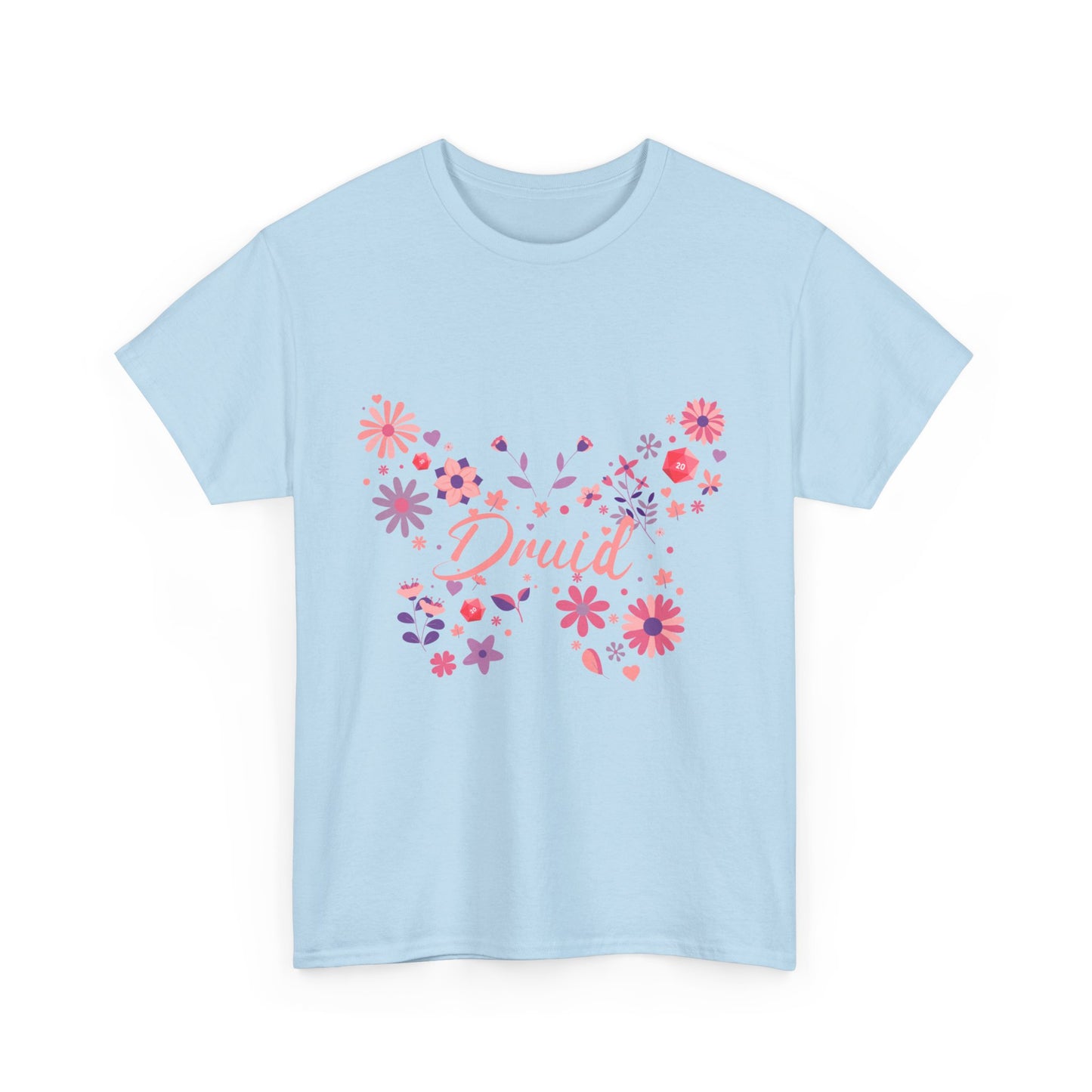 Dnd Shirt Druid T Shirt With Butterfly D20 Design