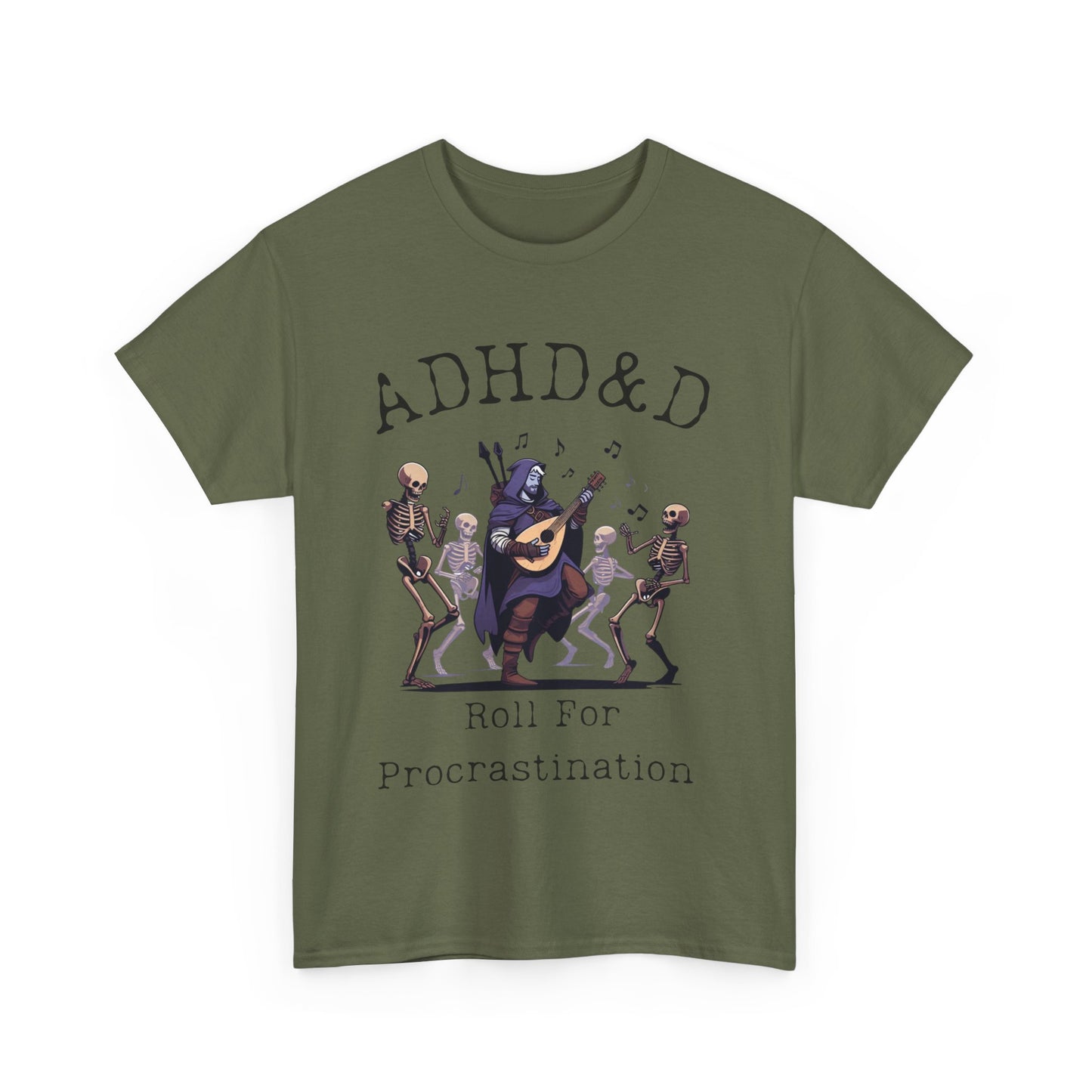 ADHD & D Gift Shirt, Roll for Procrastination