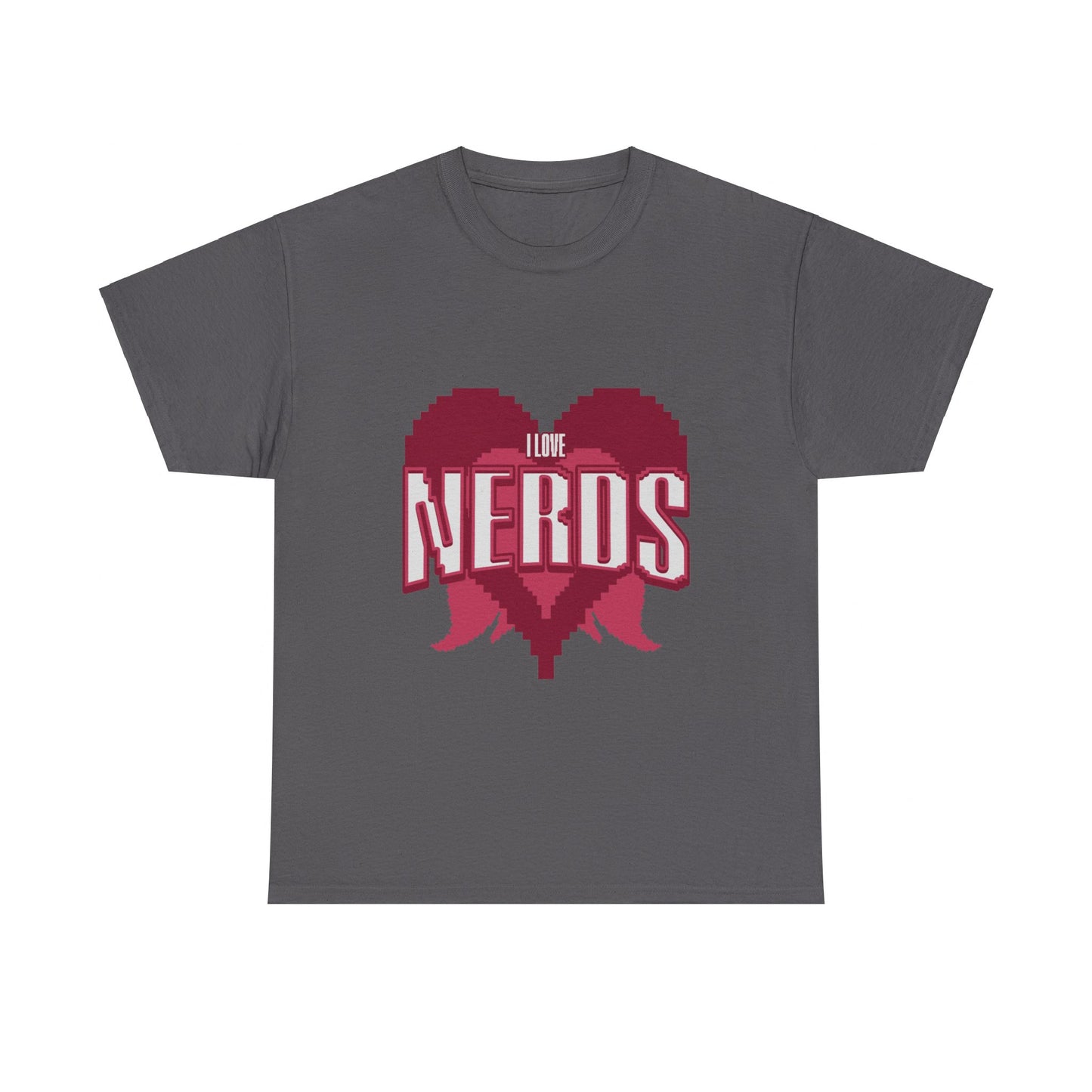 I Love Nerds Pixel Art T Shirt