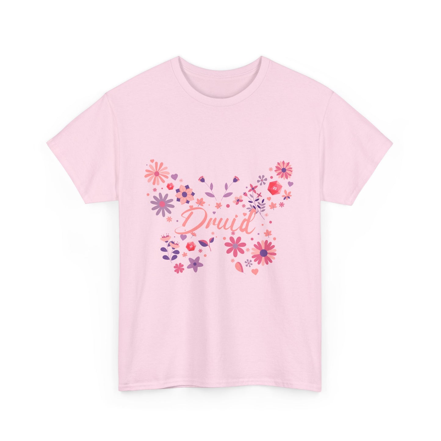 Dnd Shirt Druid T Shirt With Butterfly D20 Design