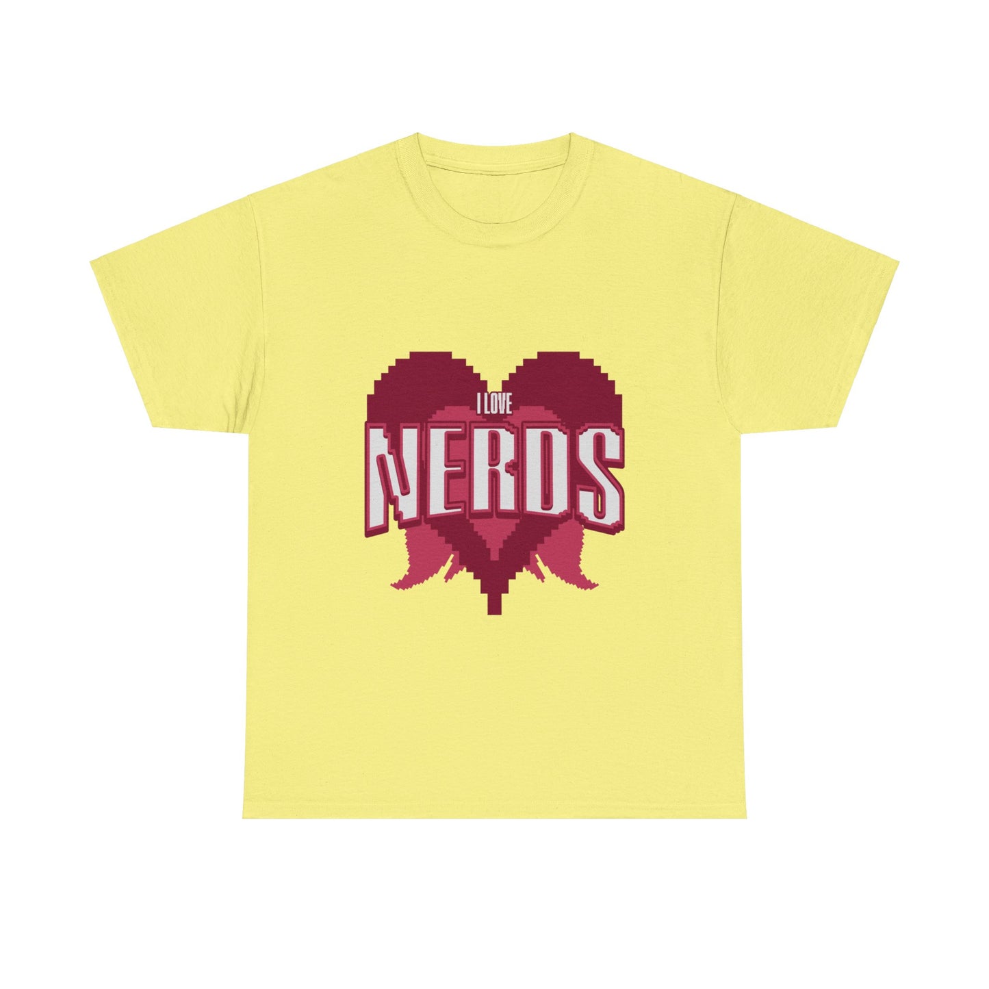 I Love Nerds Pixel Art T Shirt