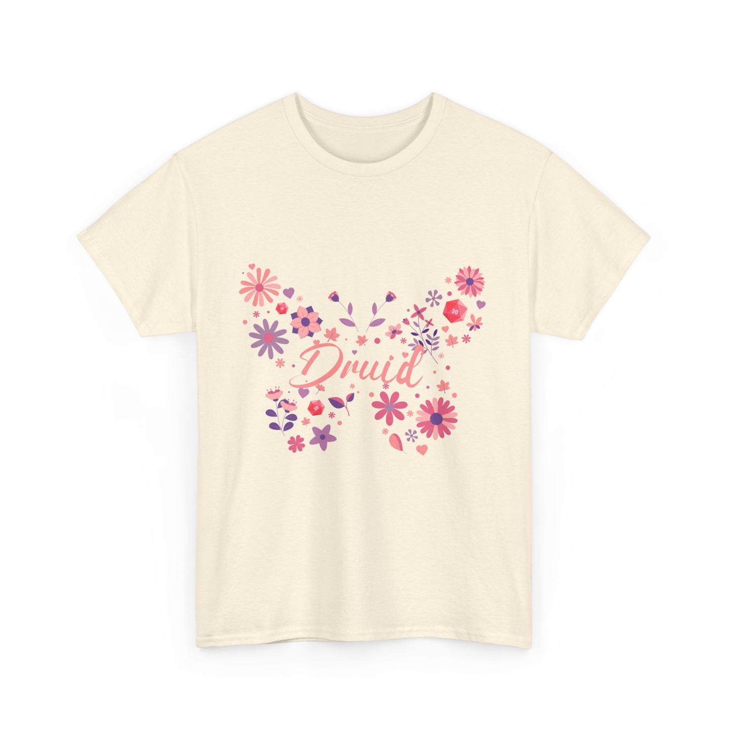 Dnd Shirt Druid T Shirt With Butterfly D20 Design