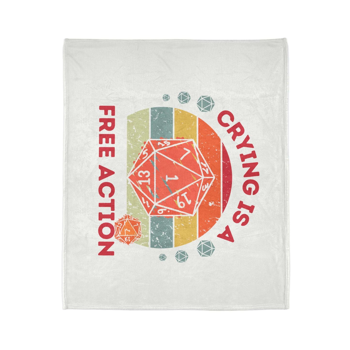 Dnd Baby Blanket Or Soft Throw Bedspread, Great Gift for New Parents and Dungeons Dragons Fans Alike. Various Sizes Available