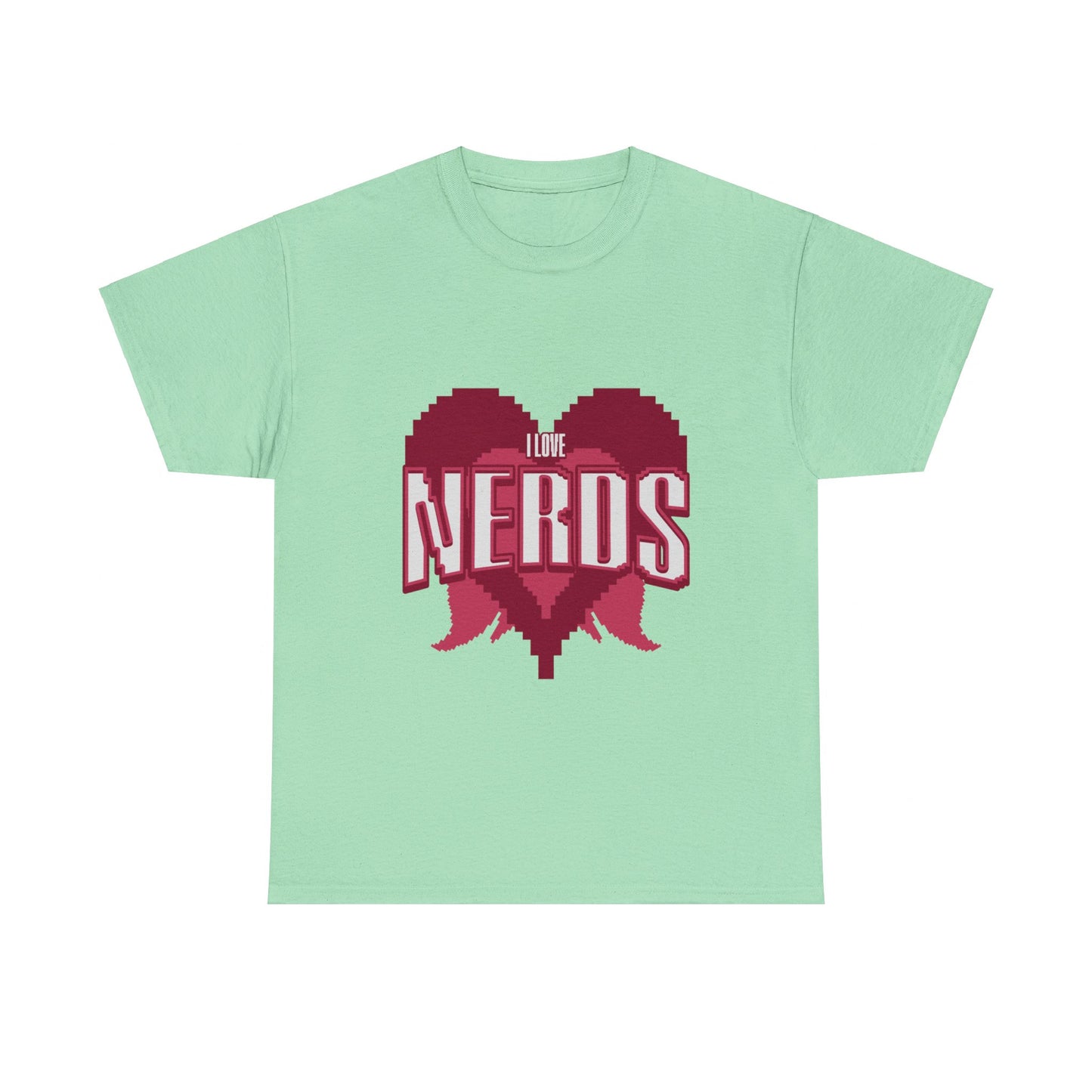I Love Nerds Pixel Art T Shirt