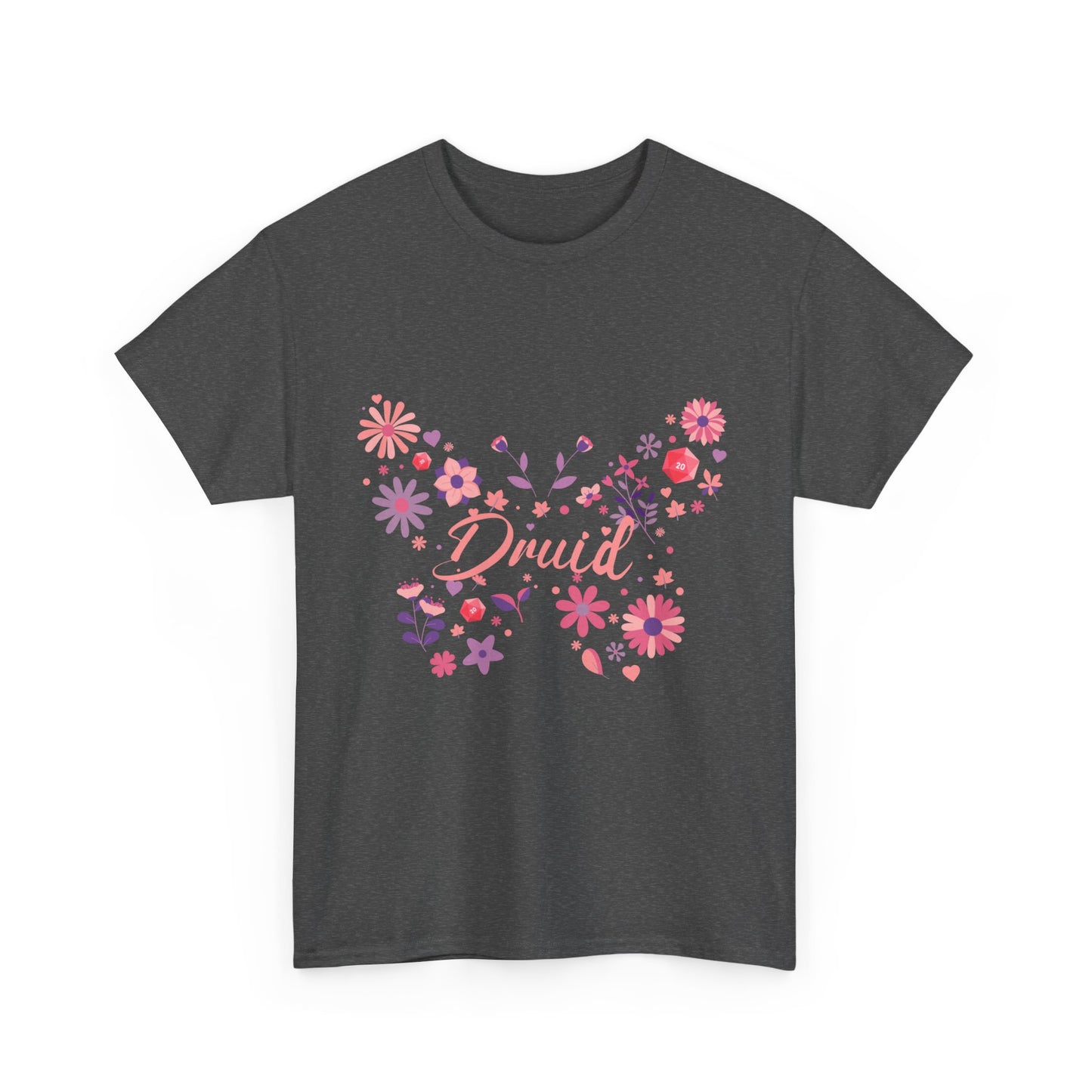 Dnd Shirt Druid T Shirt With Butterfly D20 Design