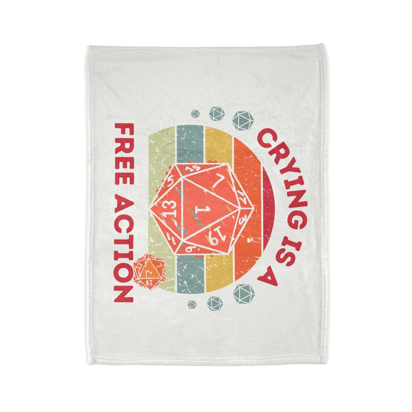 Dnd Baby Blanket Or Soft Throw Bedspread, Great Gift for New Parents and Dungeons Dragons Fans Alike. Various Sizes Available