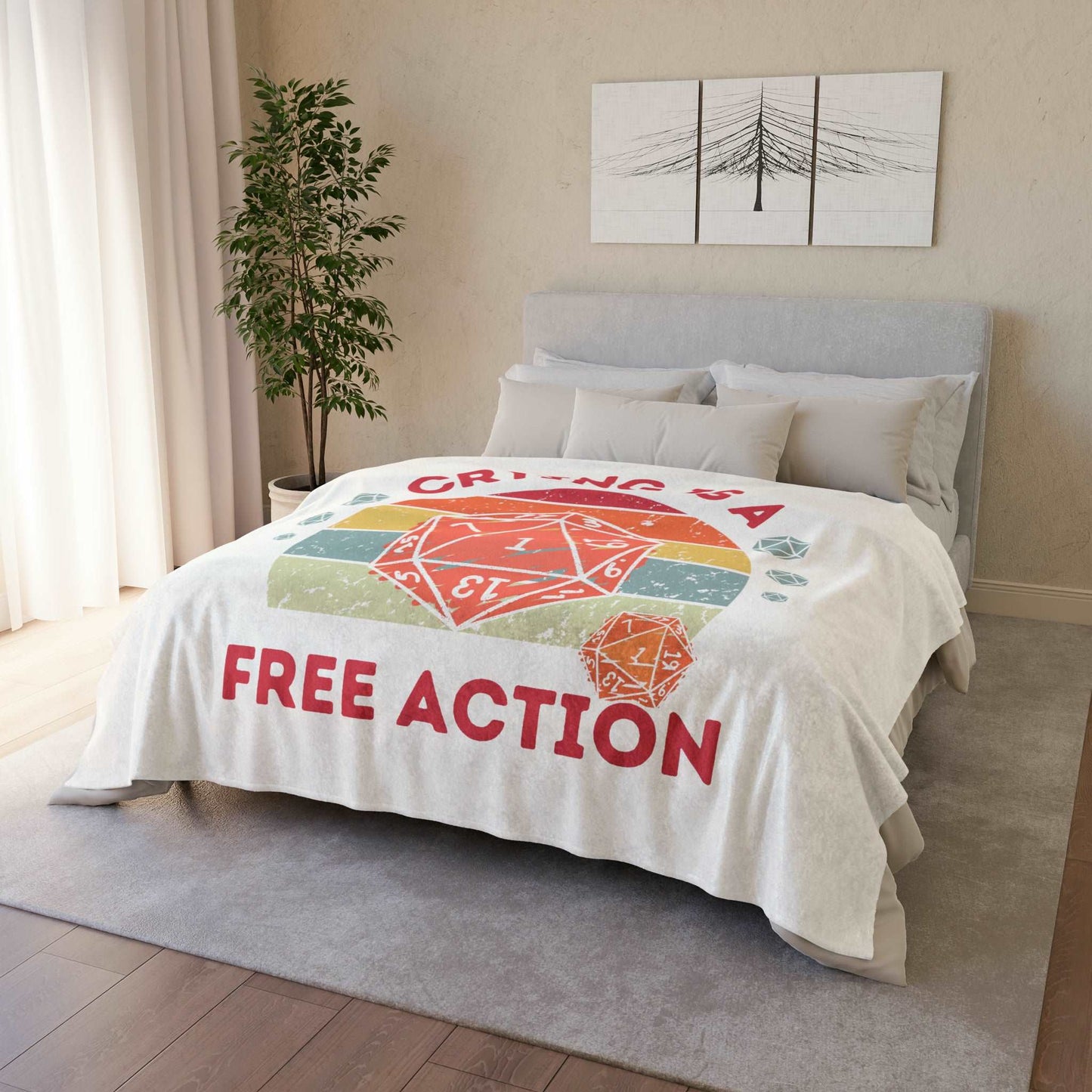 Dnd Baby Blanket Or Soft Throw Bedspread, Great Gift for New Parents and Dungeons Dragons Fans Alike. Various Sizes Available