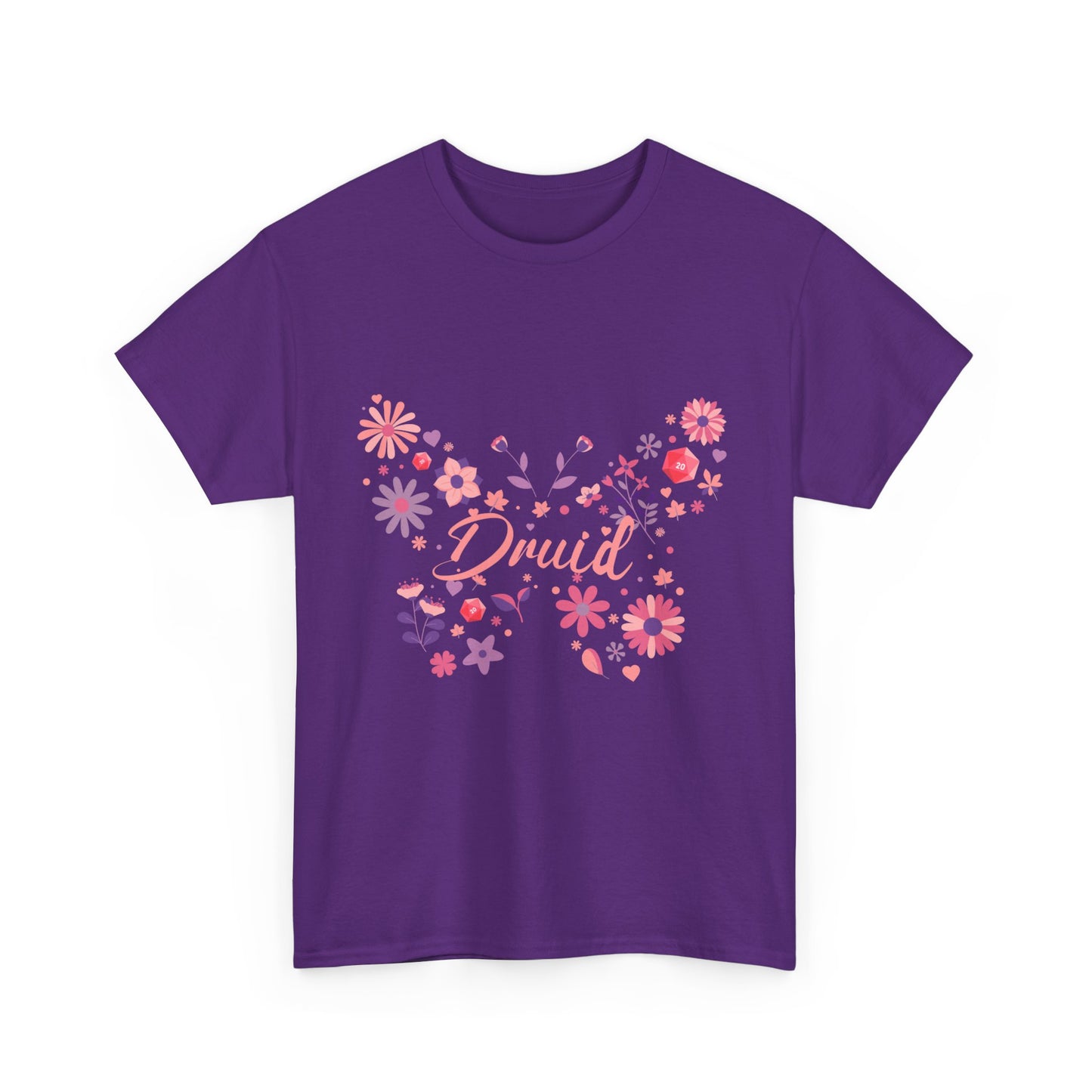 Dnd Shirt Druid T Shirt With Butterfly D20 Design