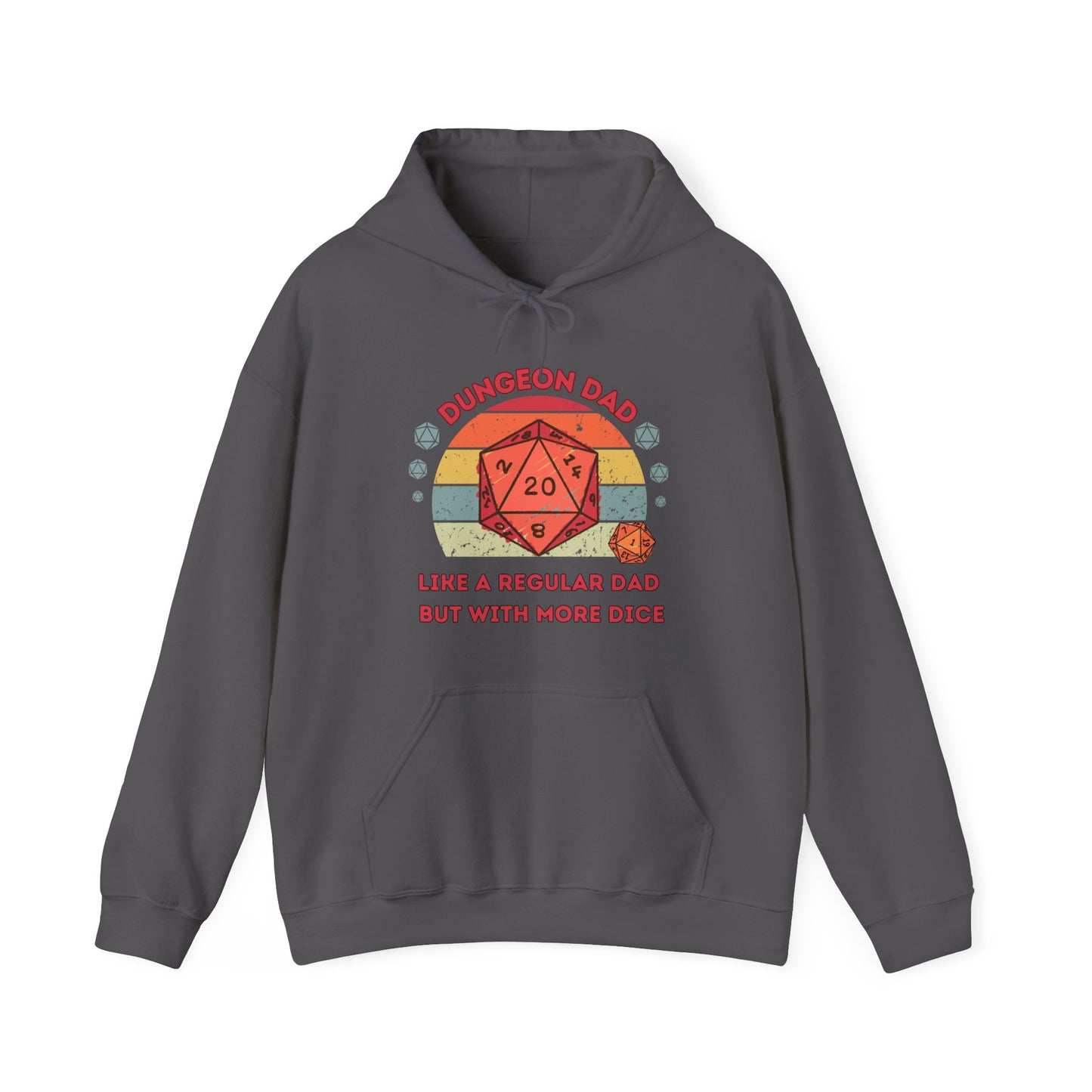 Dnd Hoodie Like a Regular Dad but with More Dice