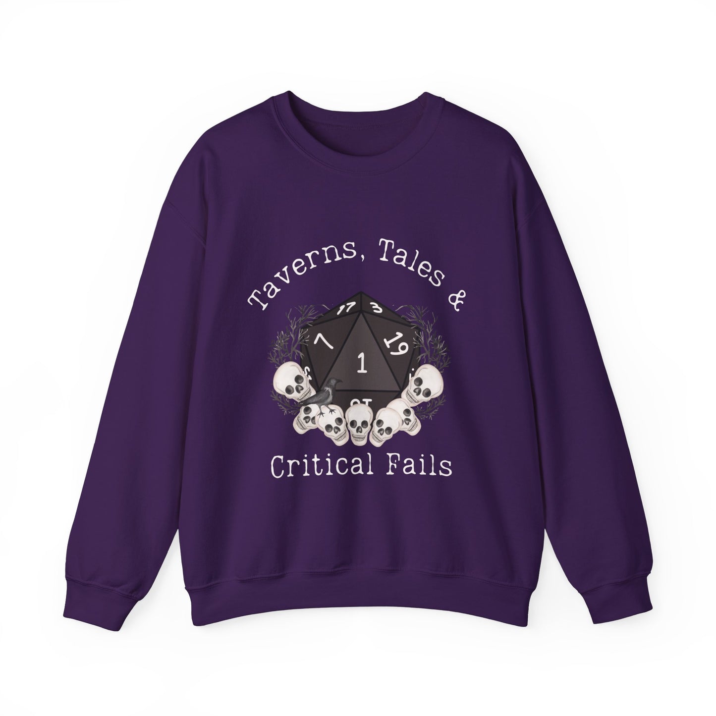 Dnd Shirt Taverns, Tales & Critical Fails Jumper Gift for DM or Dungeons and Dragons Player Rpg Player Group