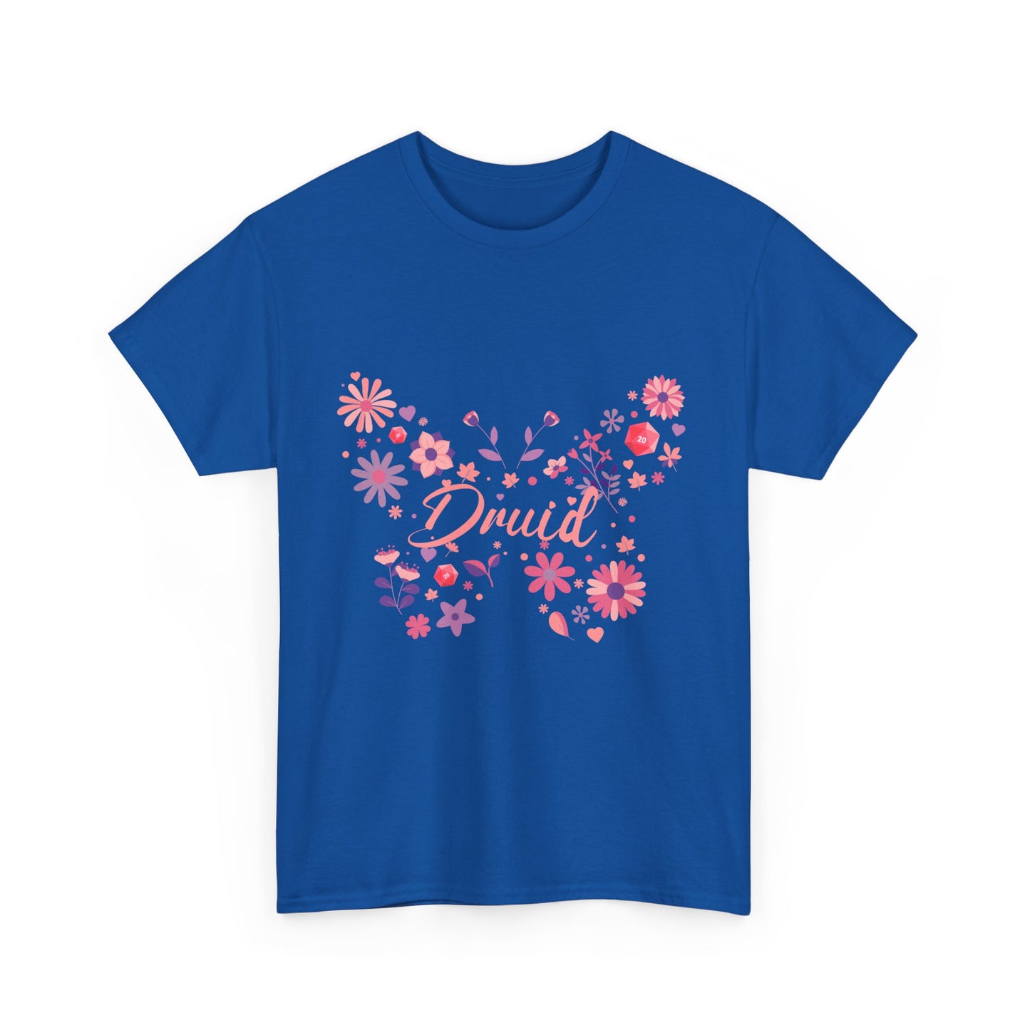 Dnd Shirt Druid T Shirt With Butterfly D20 Design