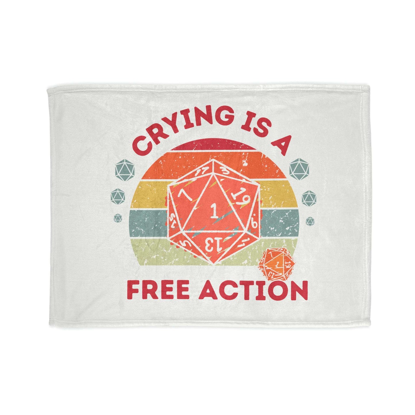 Dnd Baby Blanket Or Soft Throw Bedspread, Great Gift for New Parents and Dungeons Dragons Fans Alike. Various Sizes Available