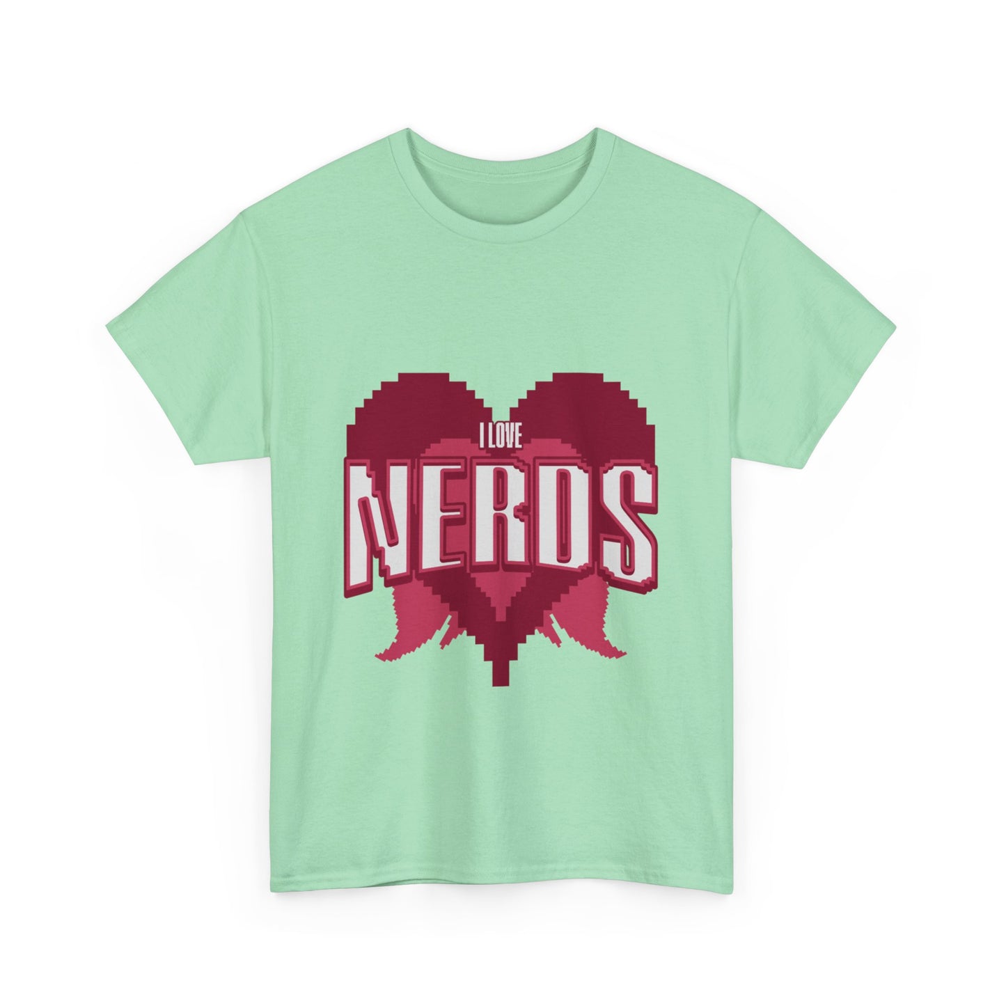 I Love Nerds Pixel Art T Shirt