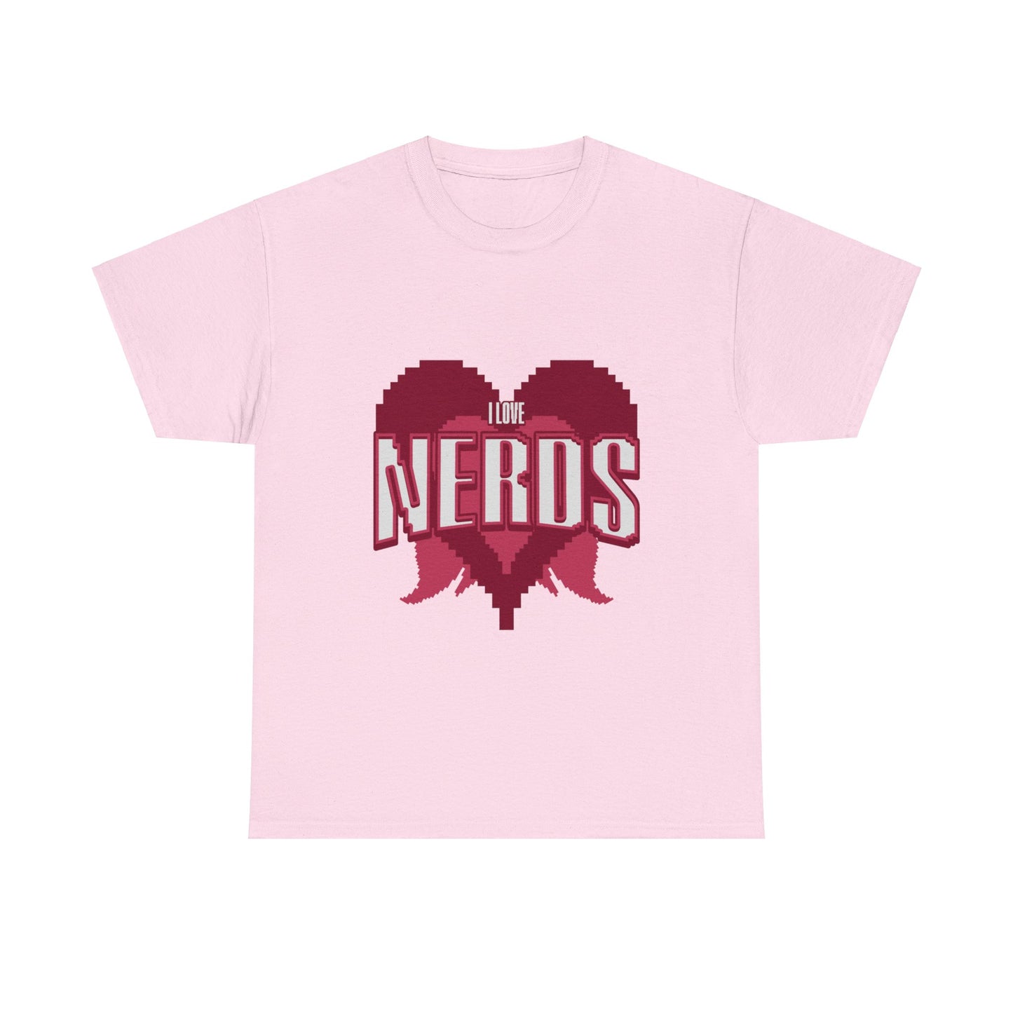 I Love Nerds Pixel Art T Shirt