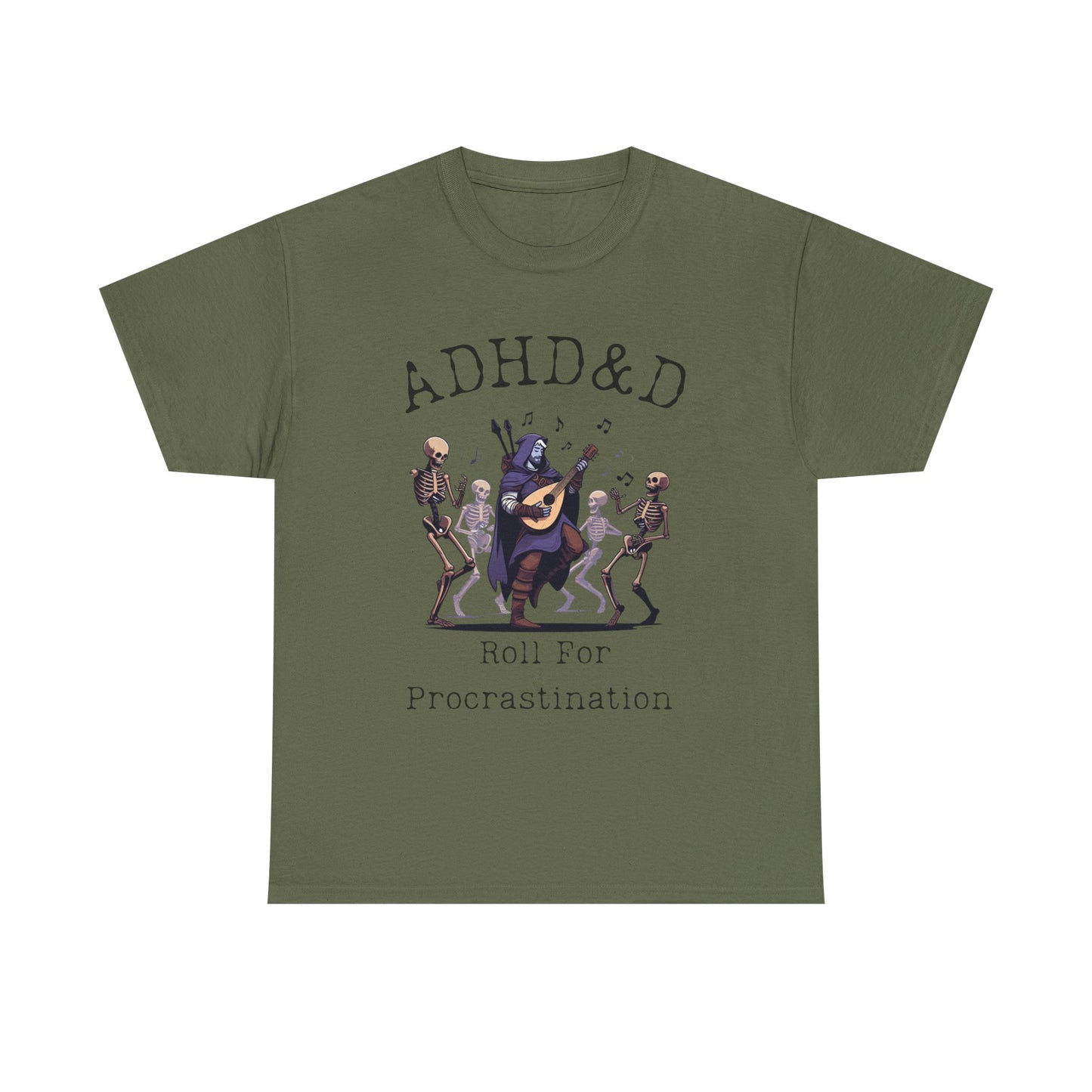 ADHD & D Gift Shirt, Roll for Procrastination