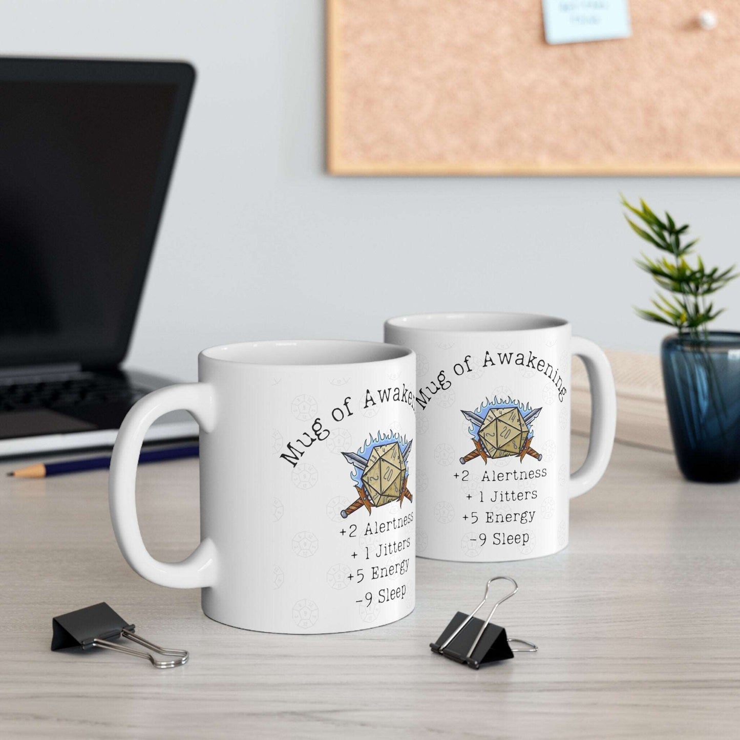 DND Mug of Awakening for Table Top RPG gamers and Dungeons and Dragons Fans DM and Player Characters Baldurs Gate 3