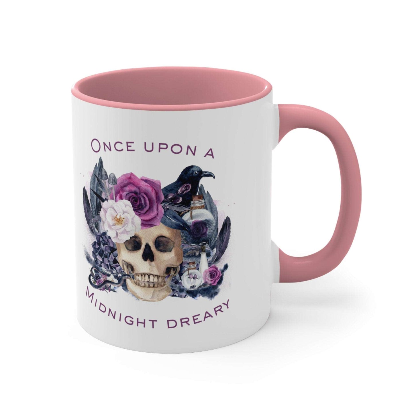 Nevermore Mug in the Gothic Style | Edgar Allen Poe the Raven Literacy Quote Mug Perfect For Halloween, Samhain Wednesday Fans