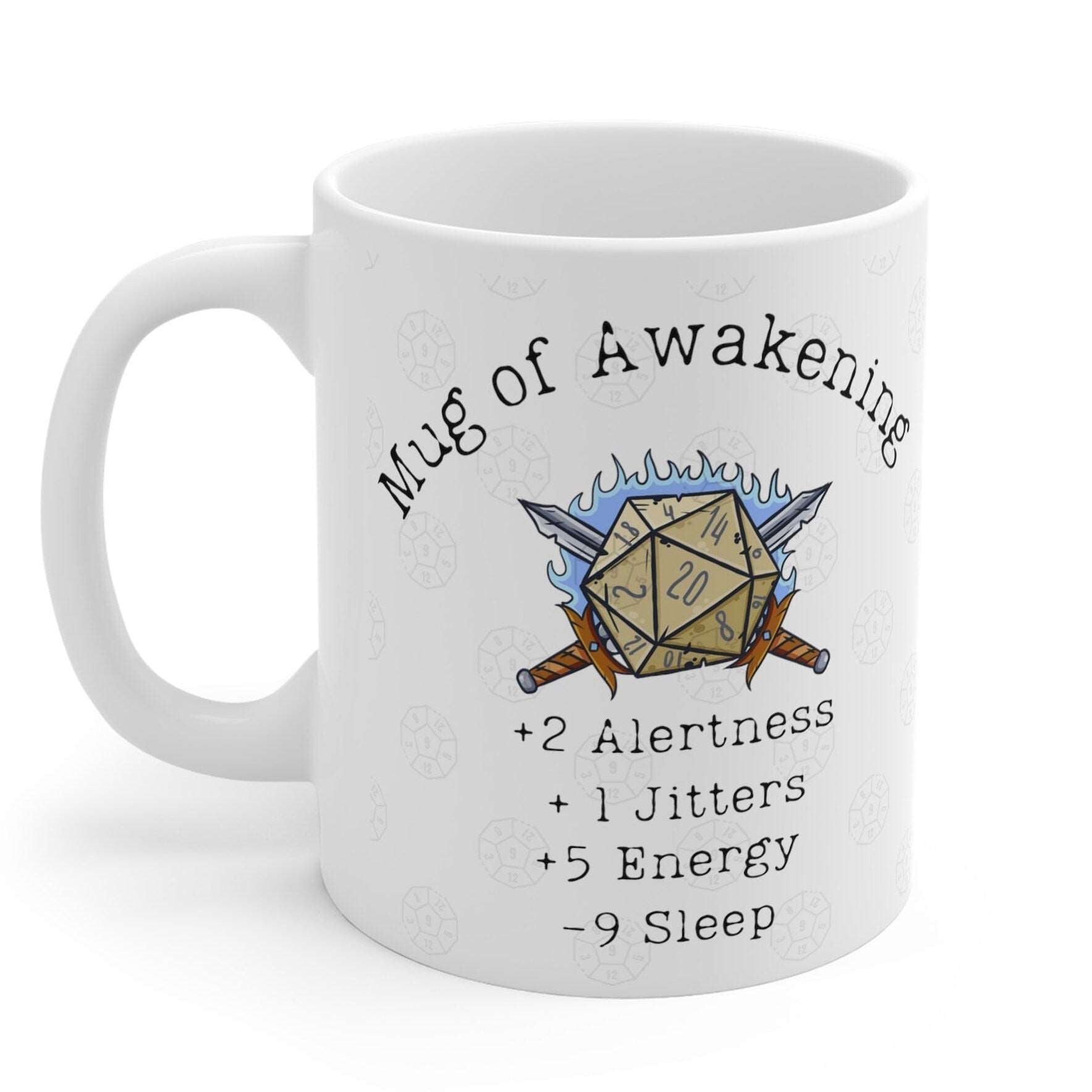 DND Mug of Awakening for Table Top RPG gamers and Dungeons and Dragons Fans DM and Player Characters Baldurs Gate 3