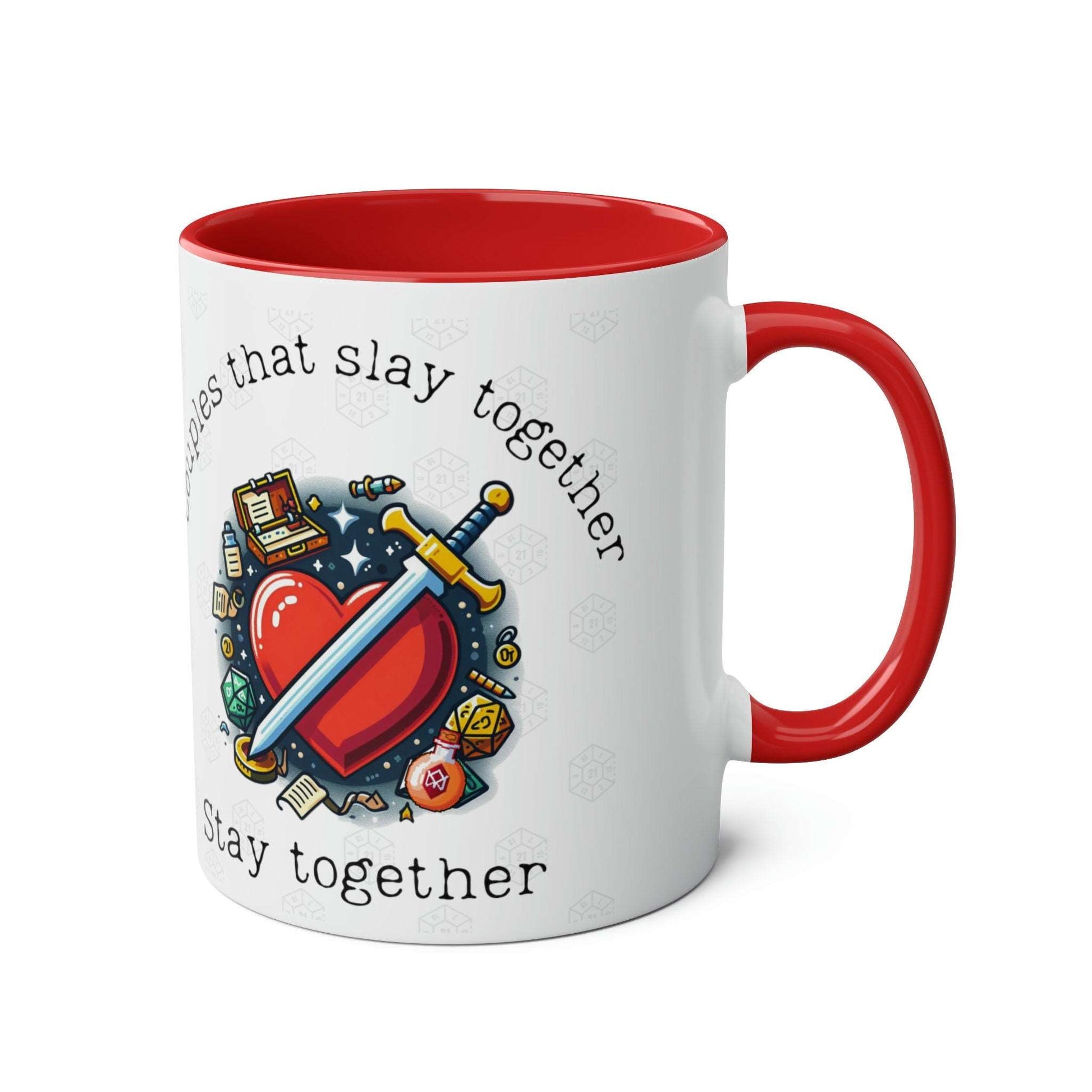 DnD Couples Mug, Valentines, Anniversary Gift Idea, for Dungeon Masters, Astarion BG3 fans TTPRG Dungeons and Dragons and Baldurs