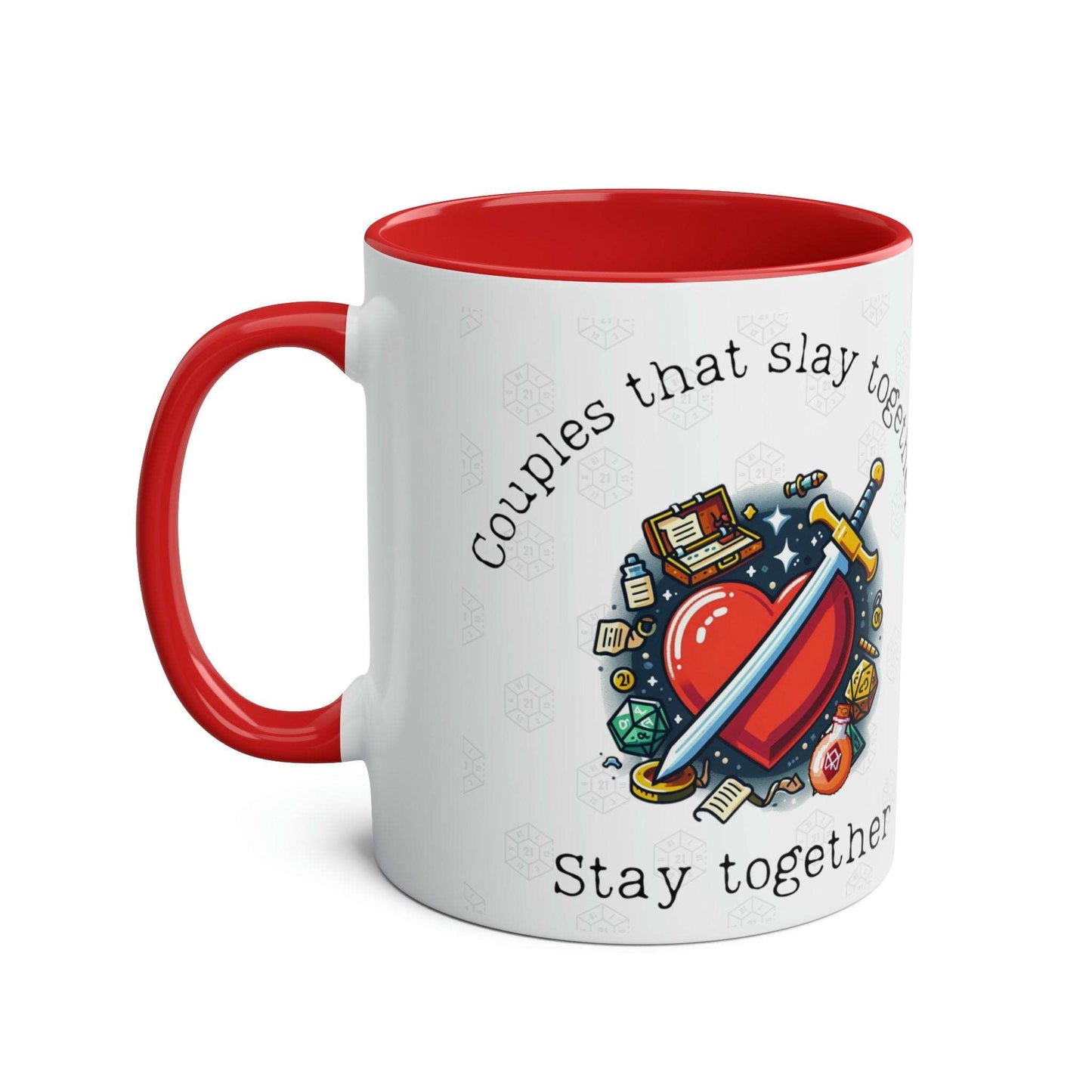 DnD Couples Mug, Valentines, Anniversary Gift Idea, for Dungeon Masters, Astarion BG3 fans TTPRG Dungeons and Dragons and Baldurs