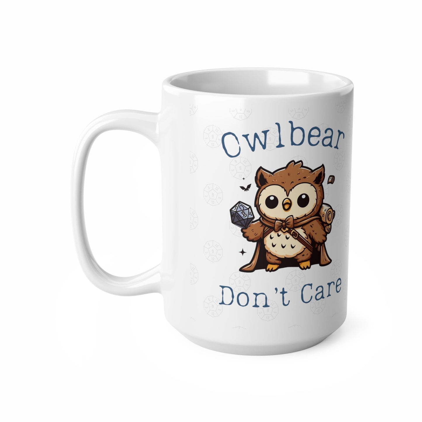 DnD Mug Owlbear Don't Care, Baldur 3, BG3 Mug for Dungeon Masters, DMs Dungeon Dragons Mug Gift Idea Astarion Fans Valentines Gift 15oz