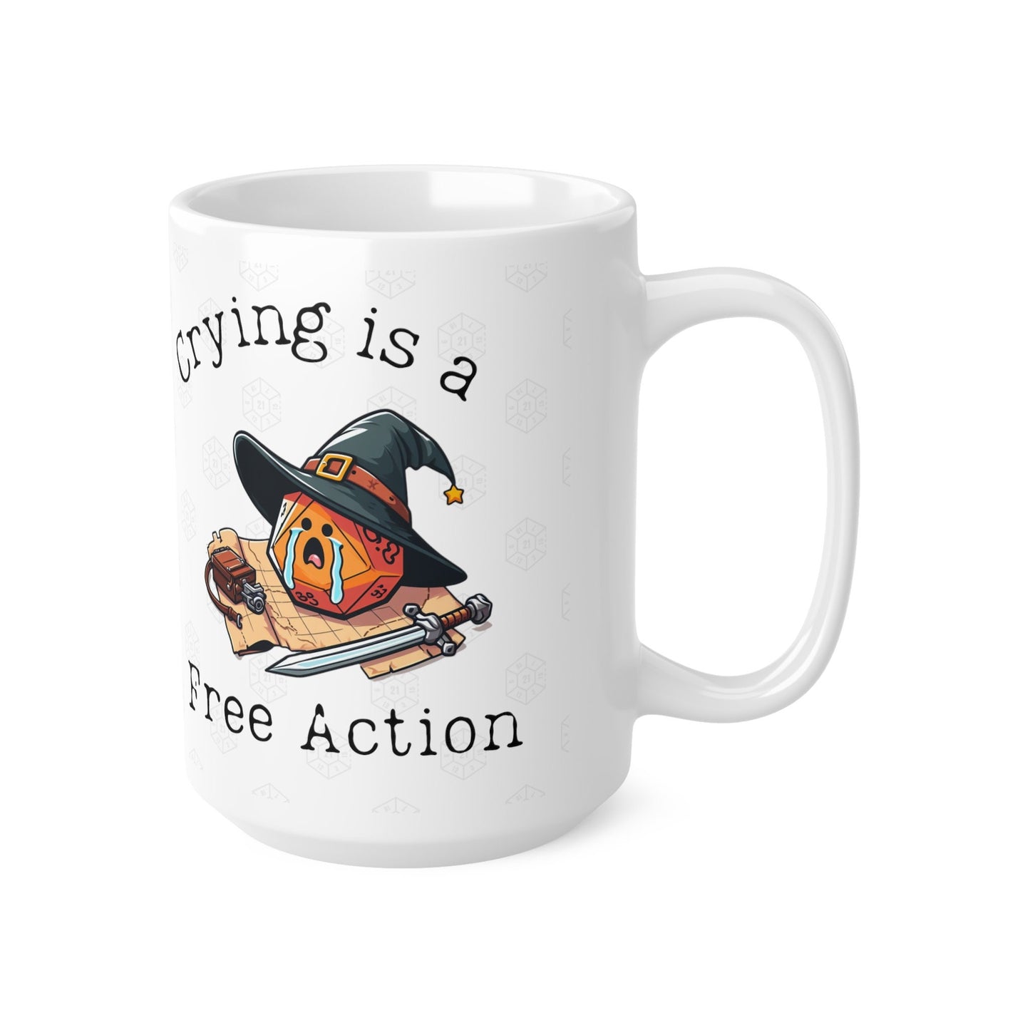 Tasse Dnd Pleurer est une tasse d'action gratuite