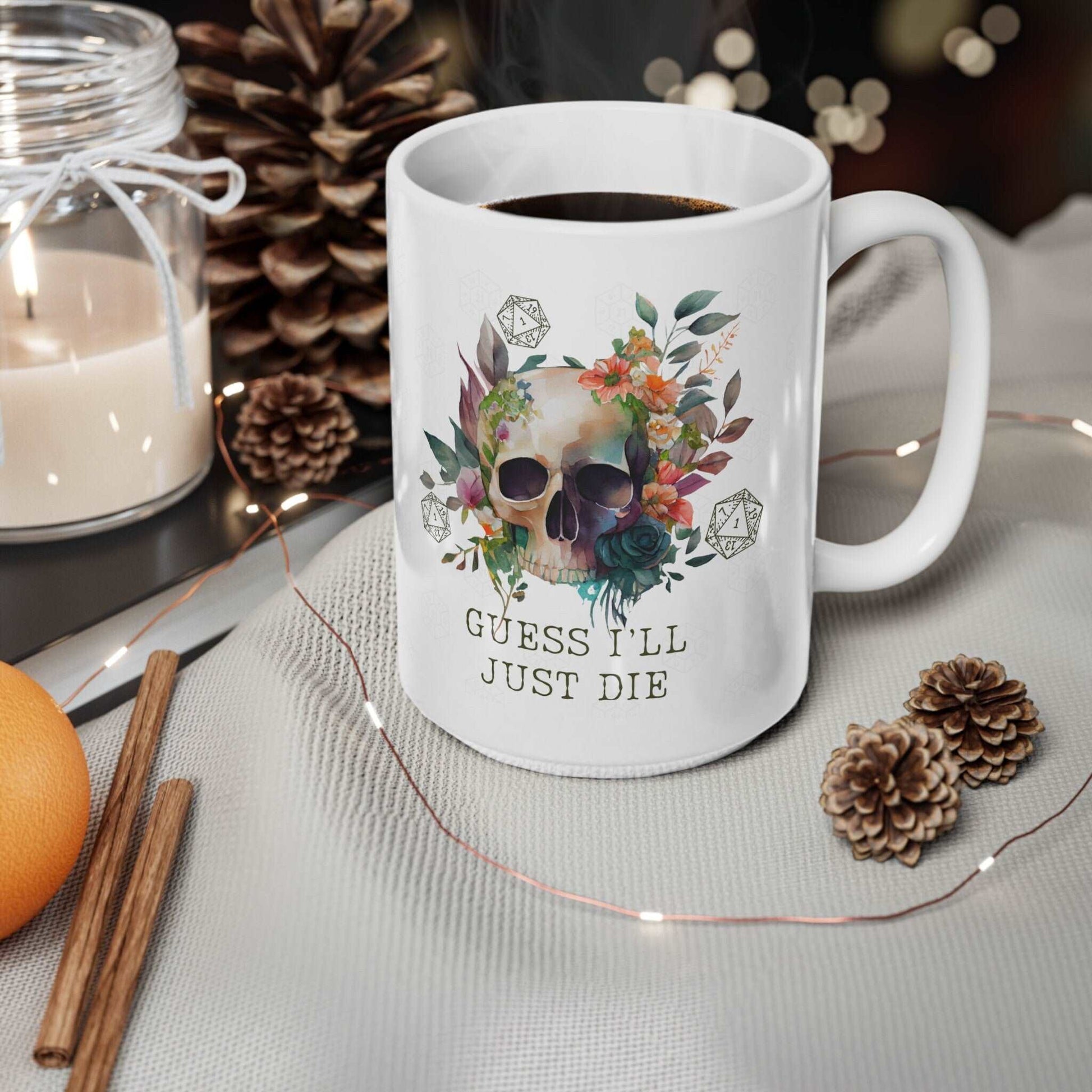 Dnd I Guess I'll Die Jumbo Mug Cup for Dungeon, Dragons, Game Masters. Video Game Inspired Gift Idea BG3