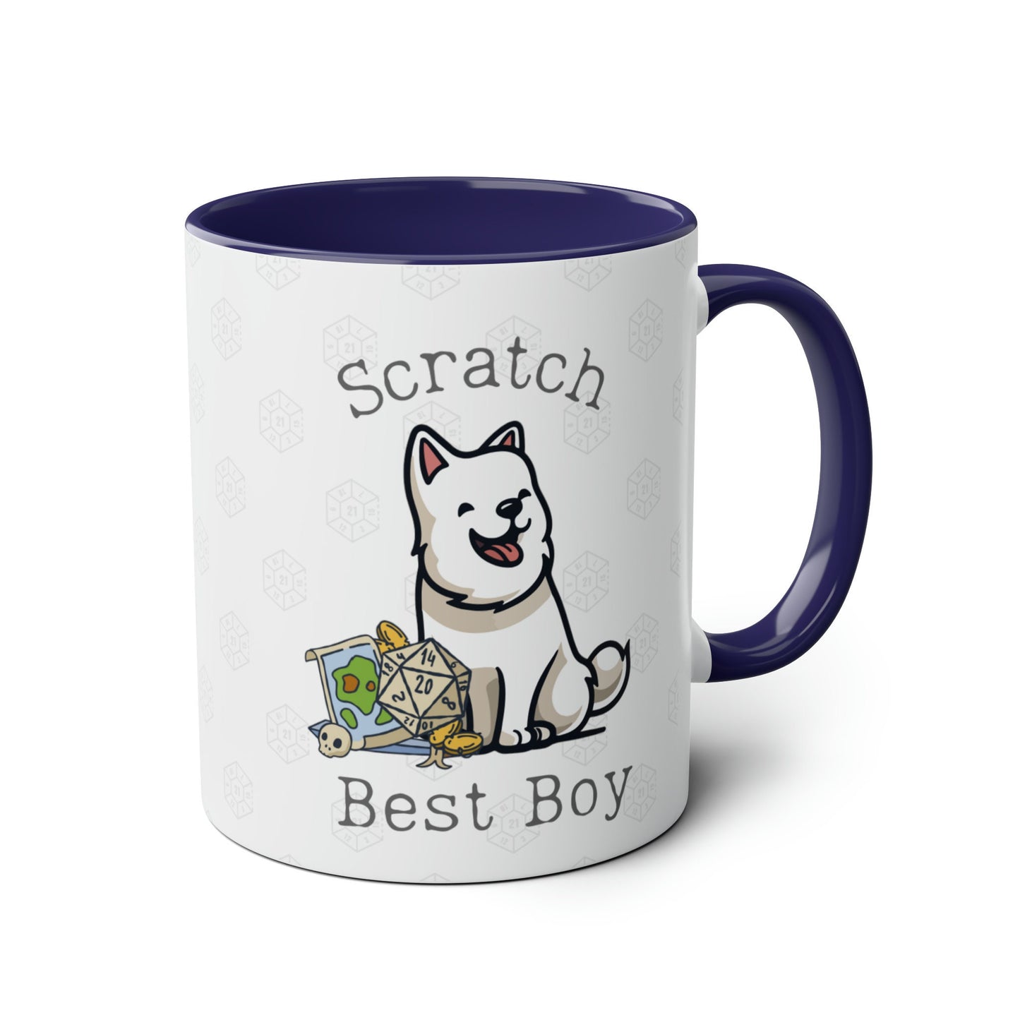 Scratch Baldur 3 Mug | Forget Astarion: Get the Best Boy! BG3 Dog Mug for RPG Doggo Fans DnD Dice, Scratch's Sniff Image