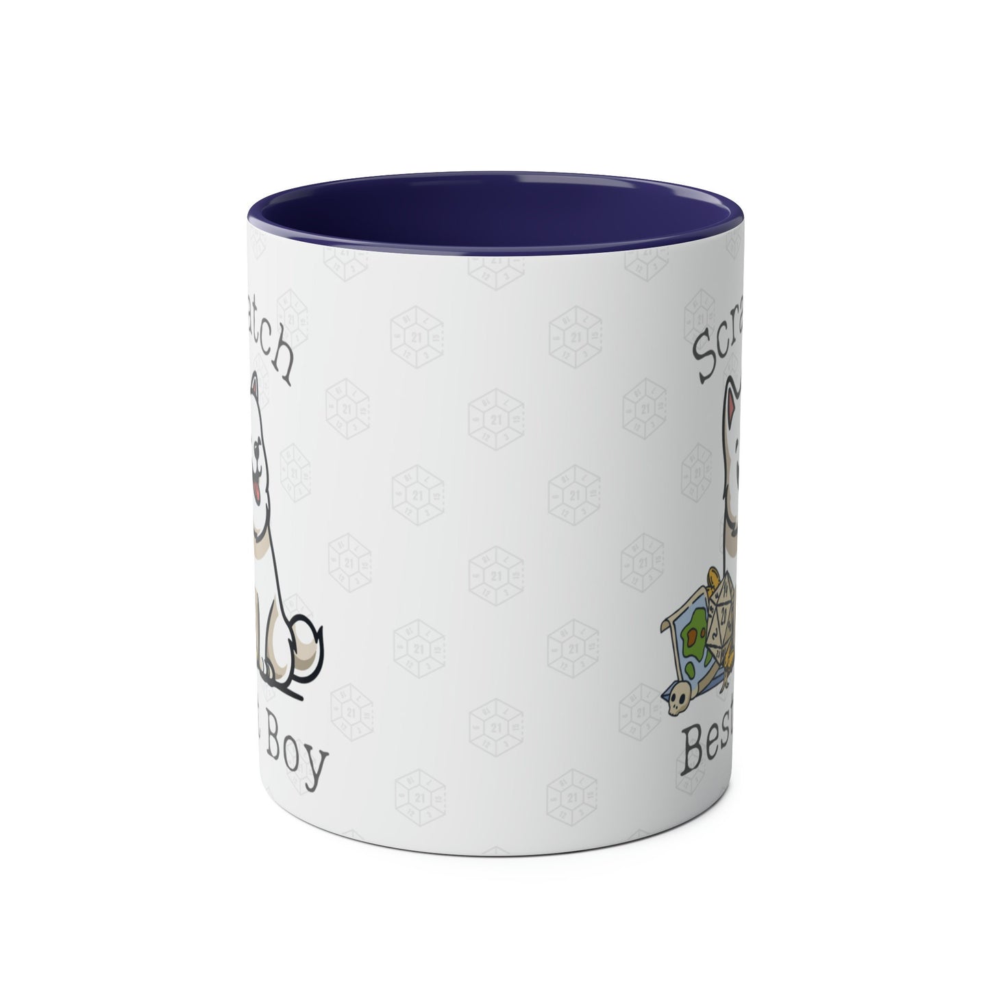 Scratch Baldur 3 Mug | Forget Astarion: Get the Best Boy! BG3 Dog Mug for RPG Doggo Fans DnD Dice, Scratch's Sniff Image