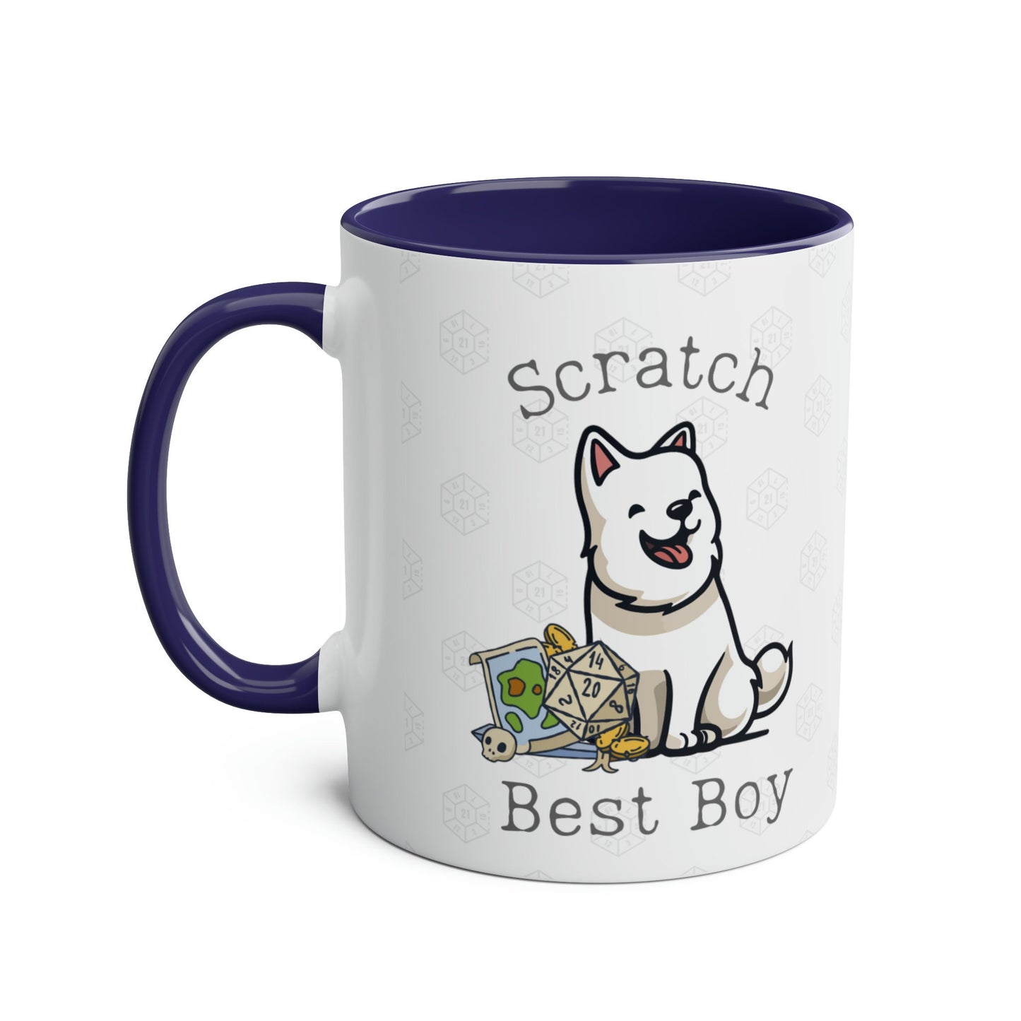 Scratch Baldur 3 Mug | Forget Astarion: Get the Best Boy! BG3 Dog Mug for RPG Doggo Fans DnD Dice, Scratch's Sniff Image