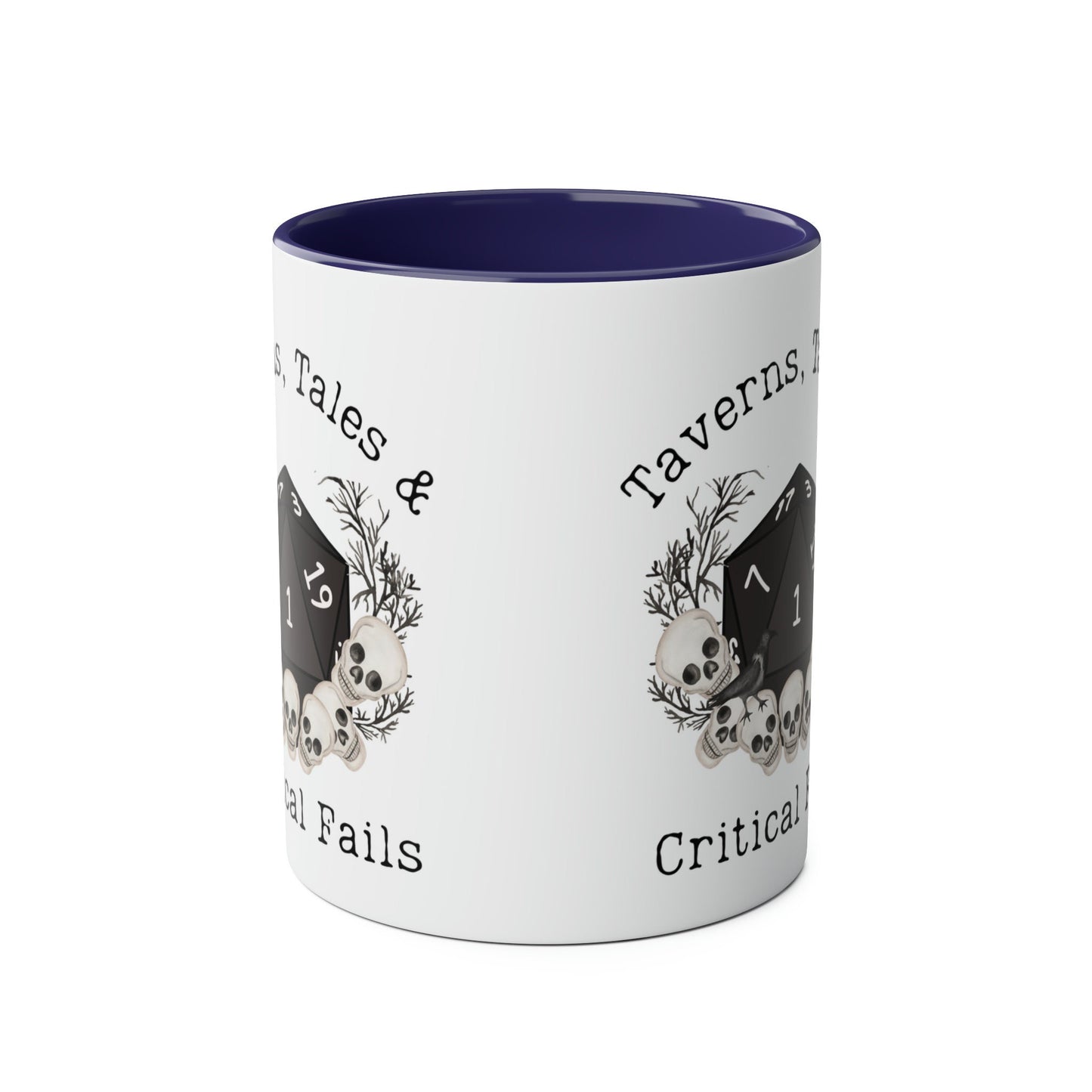 Tasse DnD Taverns Tails & Critical Fails, cadeau de Noël ou d'anniversaire pour les fans de Donjons et Dragons, les DM. Fans de Baldurs 3 BG3 Astarion