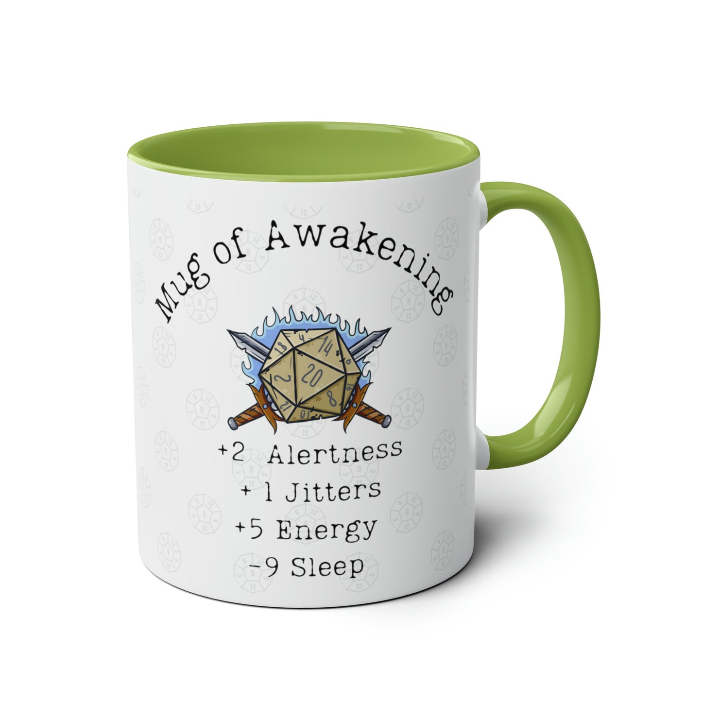 DND-Tasse des Erwachens für Tabletop-RPG-Spieler und Dungeons, Dragons, Warcraft World-Fans, DM und Spielercharaktere, BG3