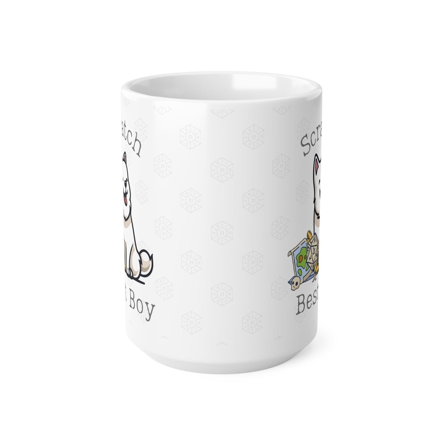 Large BG3 Scratch Baldur 3 Mug | Forget Astarion: Get the Best Boy! Dog Mug for RPG Doggo Fans DnD Dice, Scratch's Sniff Image