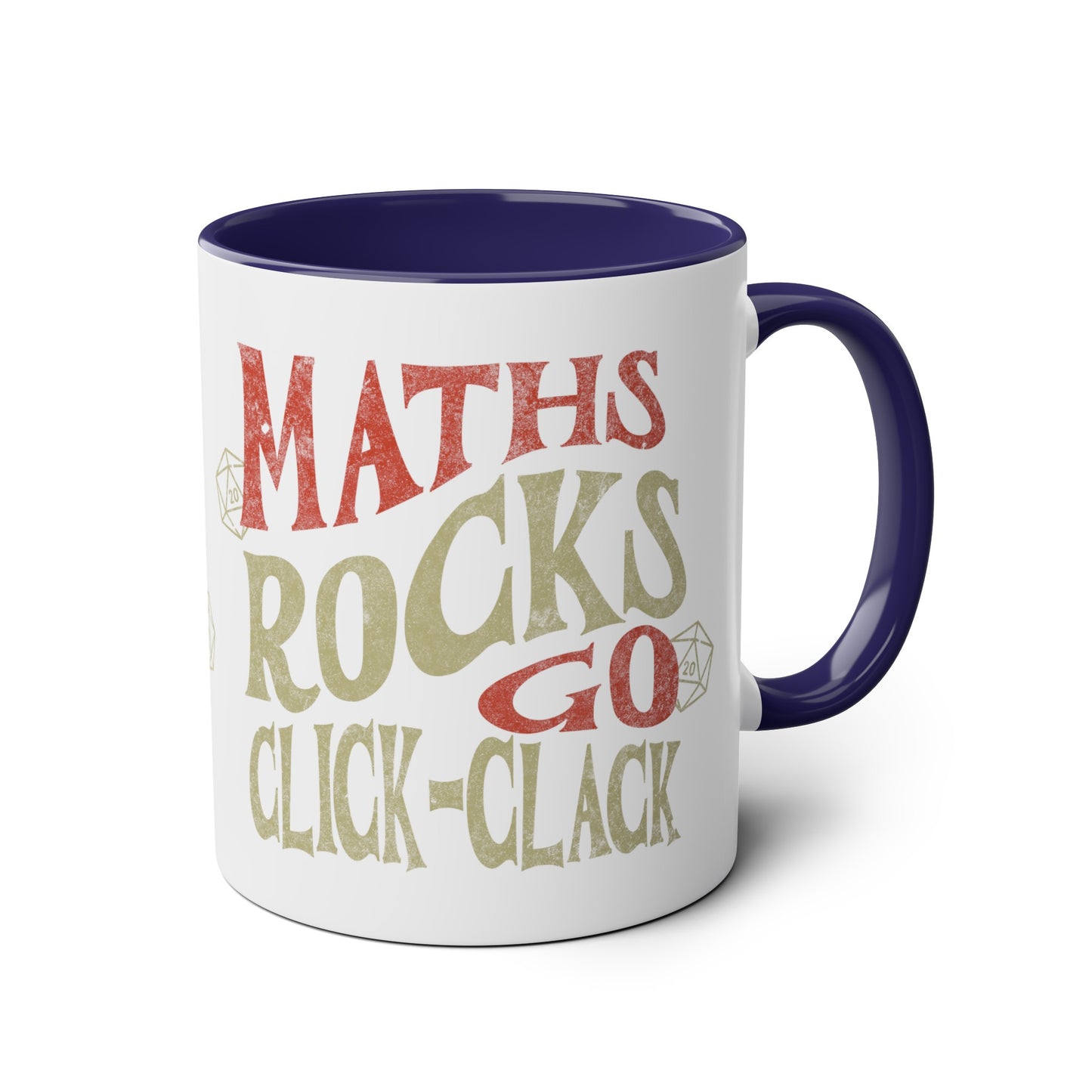 Dnd-Becher als Geschenk ‚Maths Rocks Go Click Clack‘