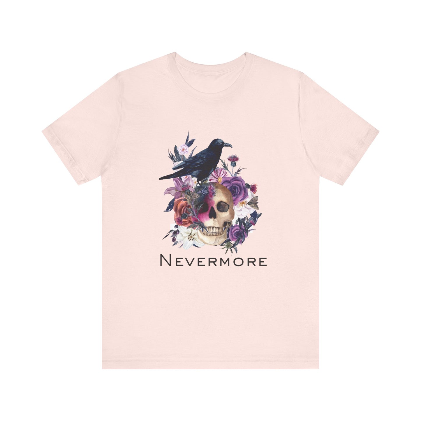 T-shirt Nevermore de style gothique