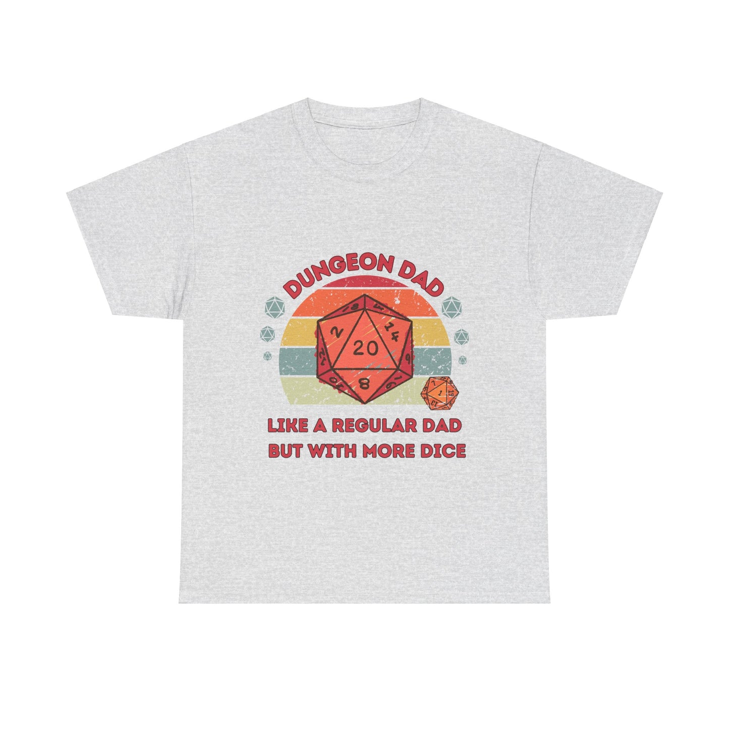 T-shirt Dnd, Dungeon Dad, comme un papa ordinaire, mais avec plus de dés, cadeau de fête des pères ou d'anniversaire pour DM ou joueur de Donjons et Dragons