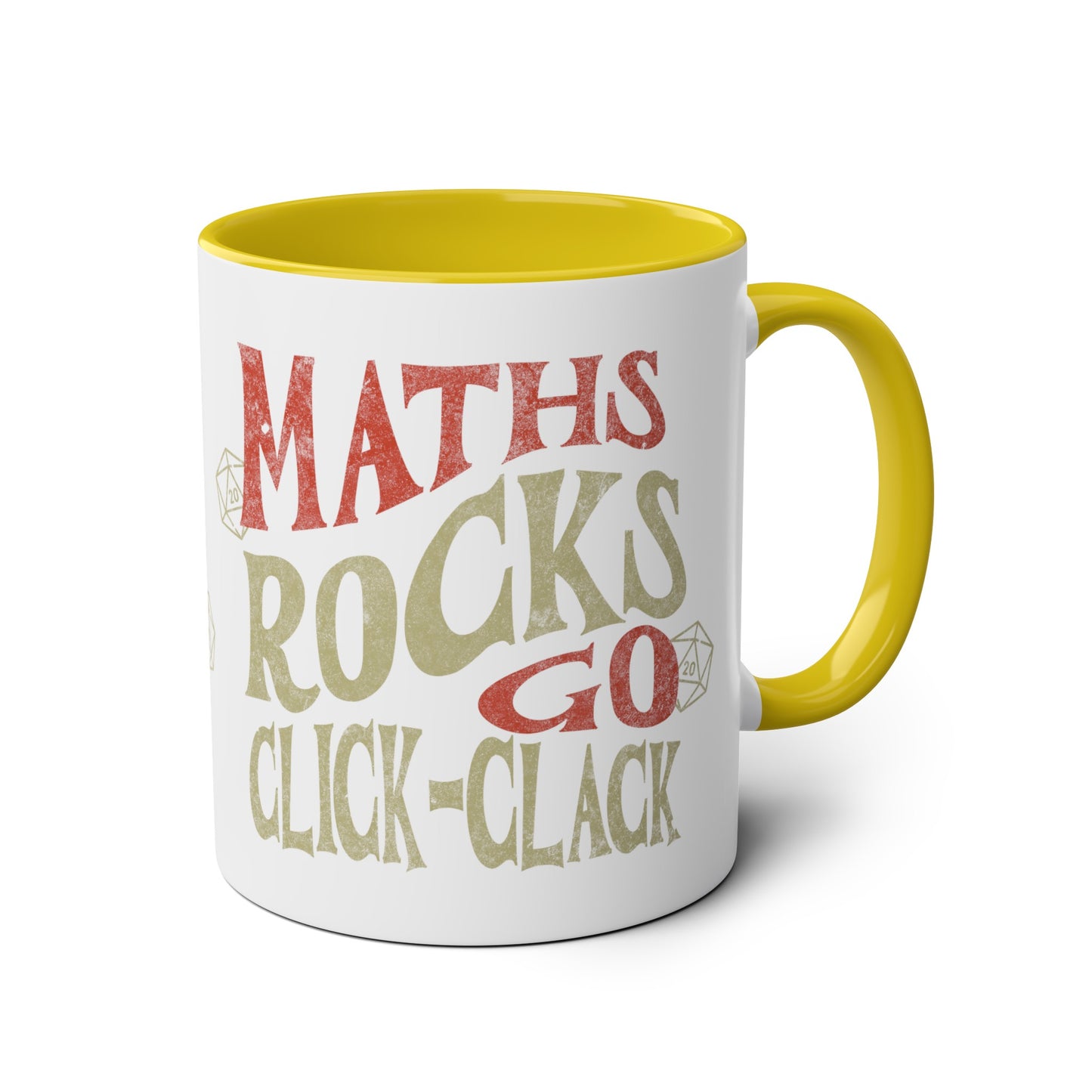 Dnd-Becher als Geschenk ‚Maths Rocks Go Click Clack‘