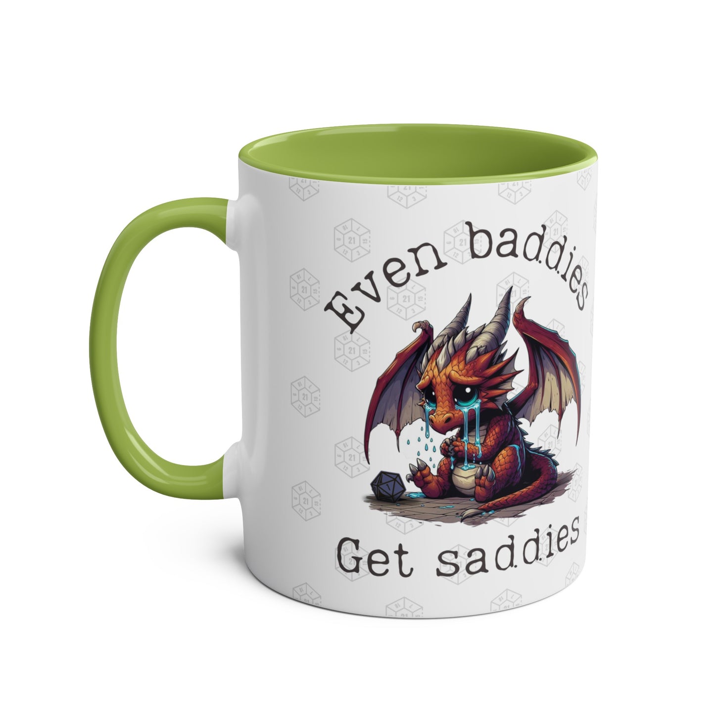 Dnd Mug Even Baddies Get Saddies Dragon Coffee Cup