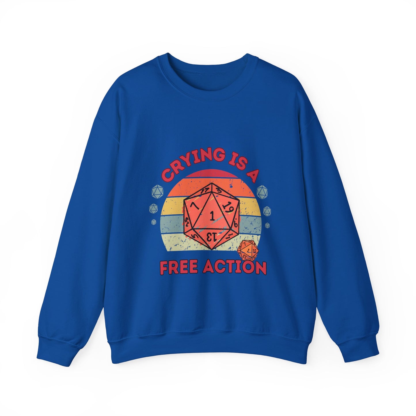 DnD Crying is a Free Action Jumper Sweater