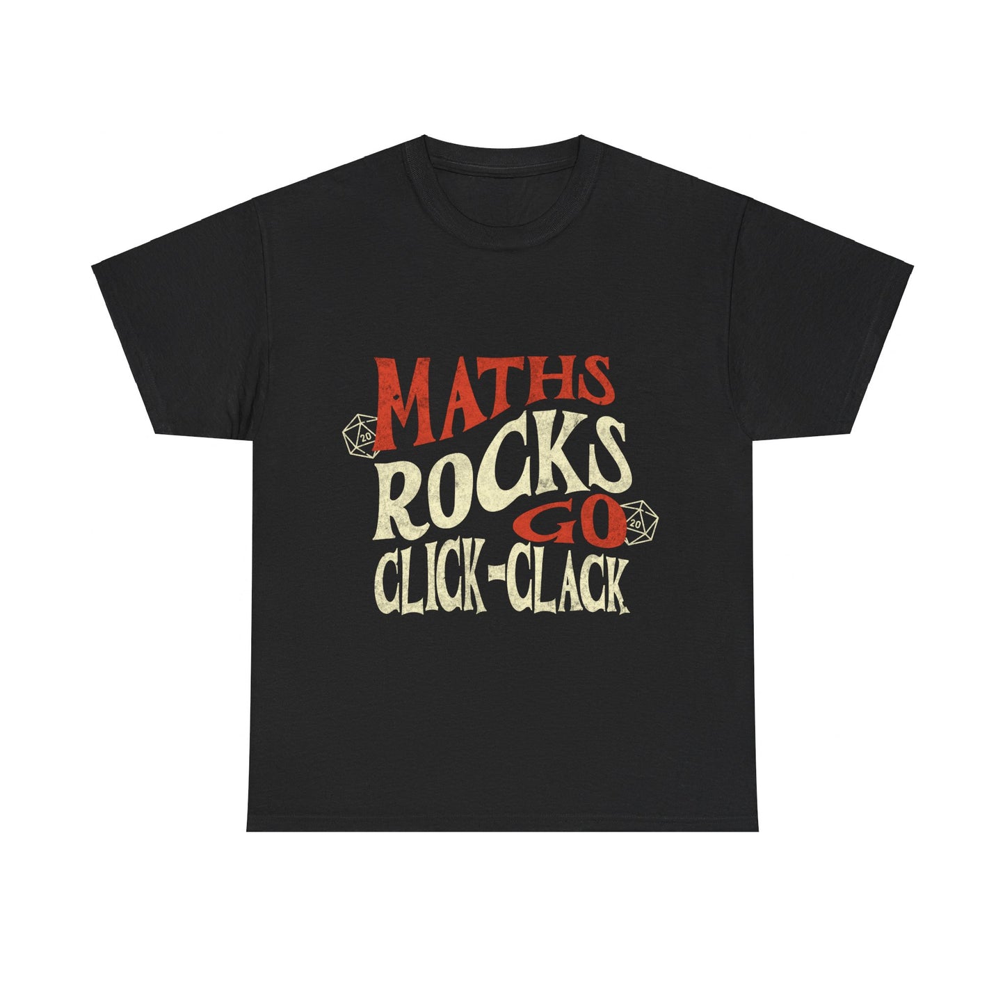 Dnd Shirt 'Maths Rocks Go Click Clack'